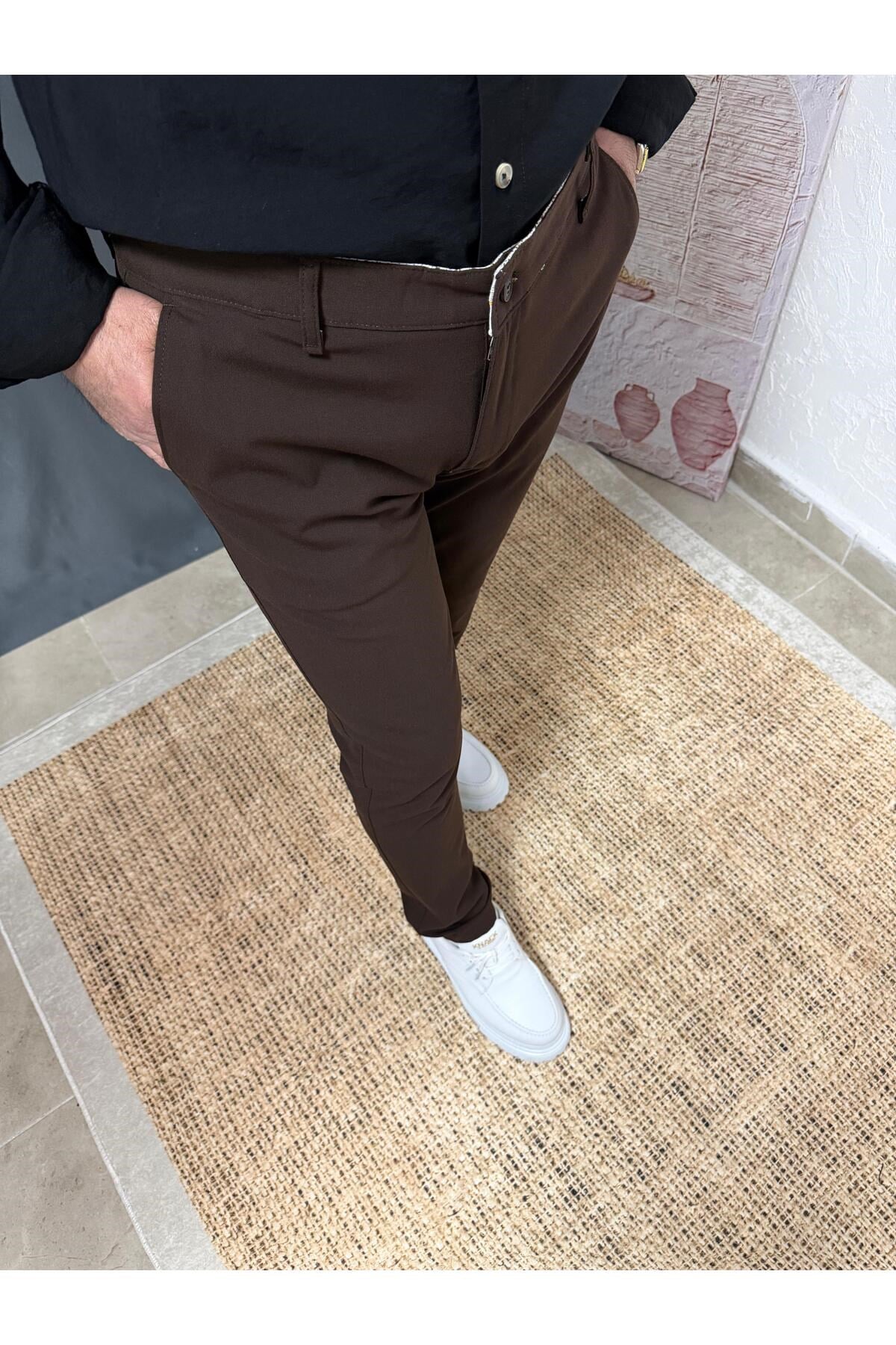 KLASİK DAR KESİM KUMAŞ PANTOLON