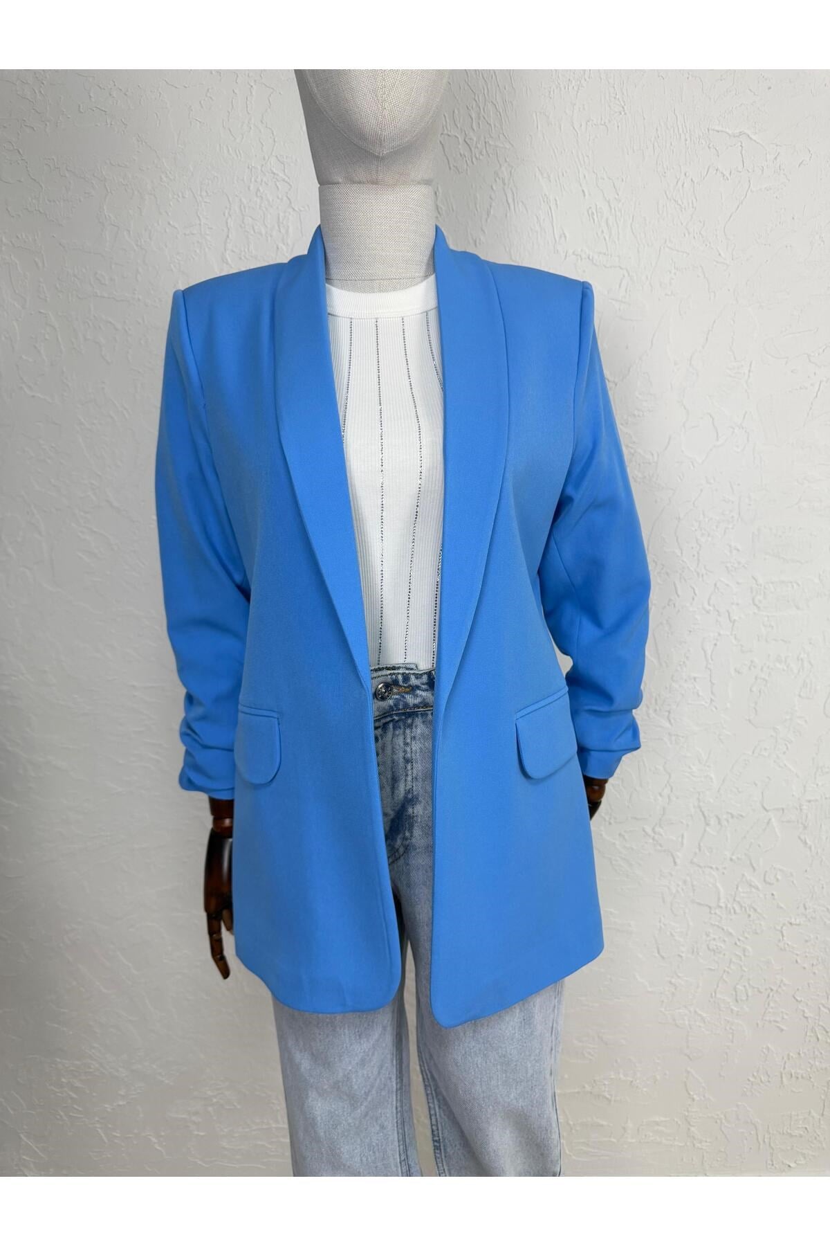 KOLU BÜZGĞLĞ BLAZER CEKET