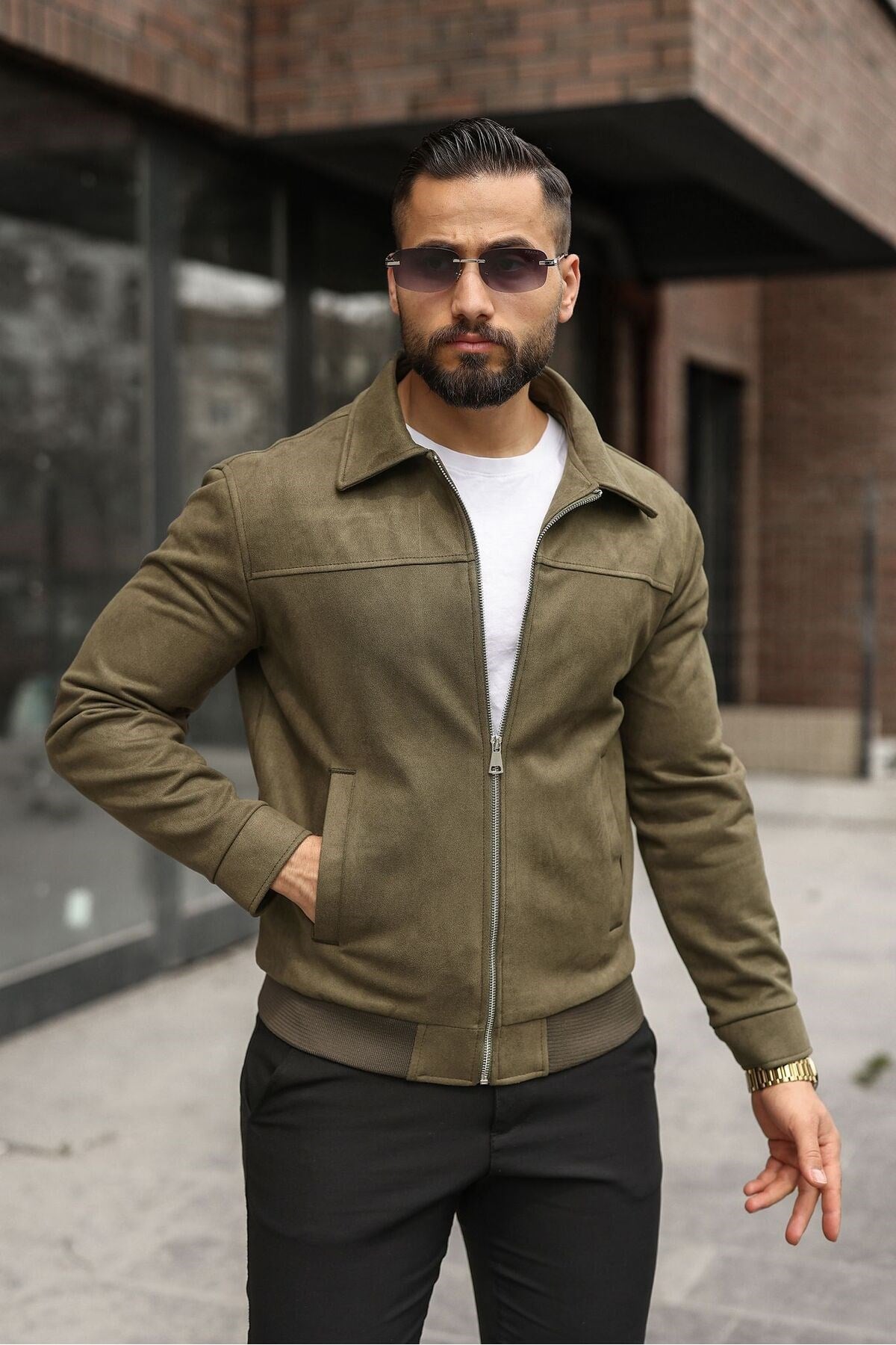 MEVSİMLİK SÜET CASUAL CEKET