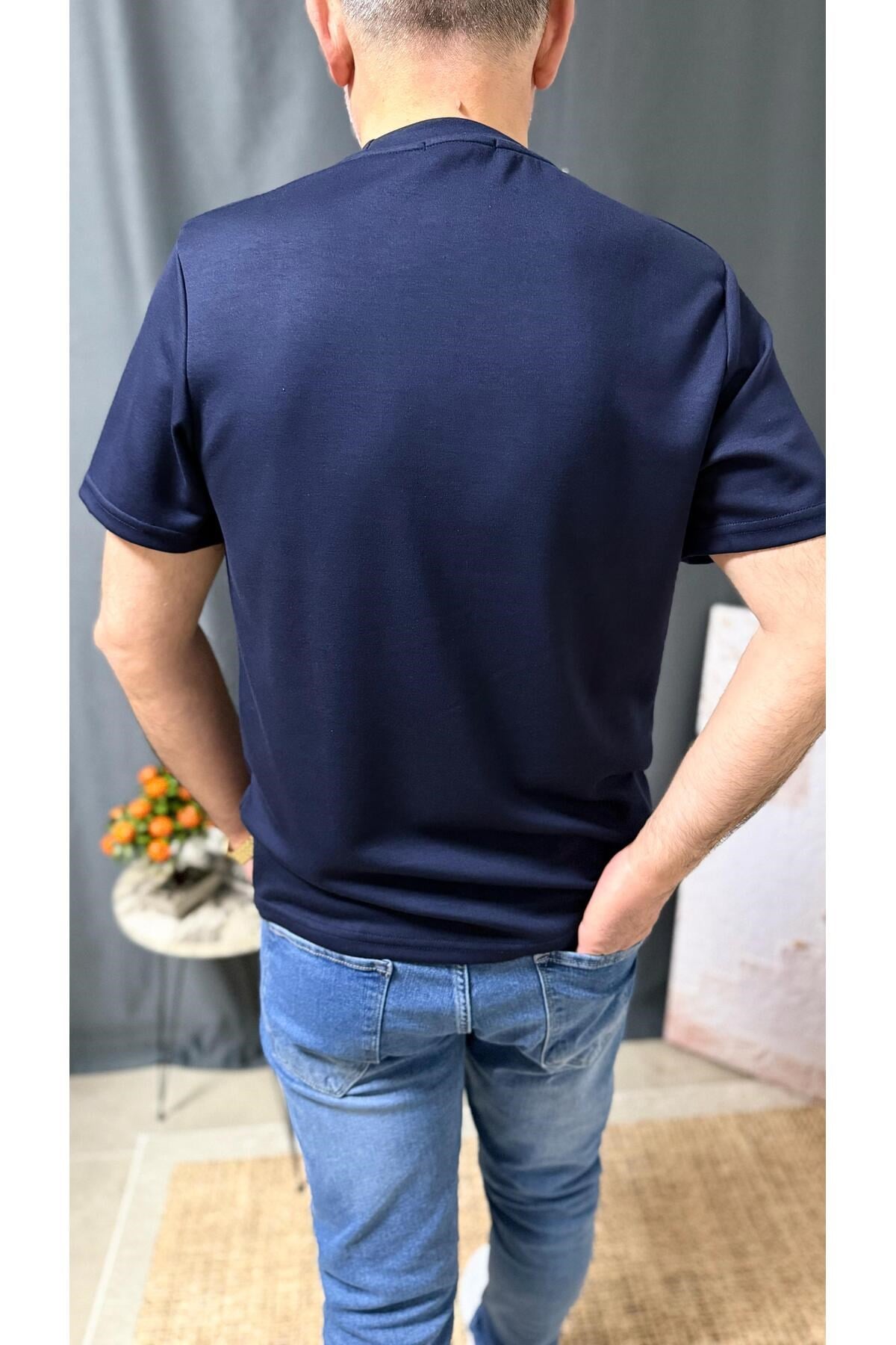 ÖNÜ BASKILI , FİTTED, MODAL KUMAŞ TİŞÖRT