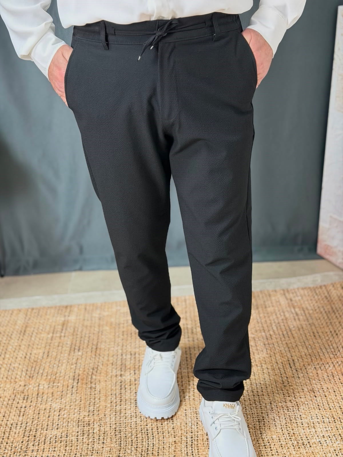 PEETEKLİ KETEN PANTOLON