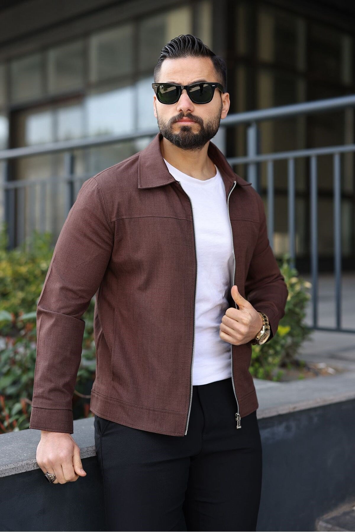 RELAX KESİM CEKET YAKA FİT KESİM MEVSİMLİK CEKET