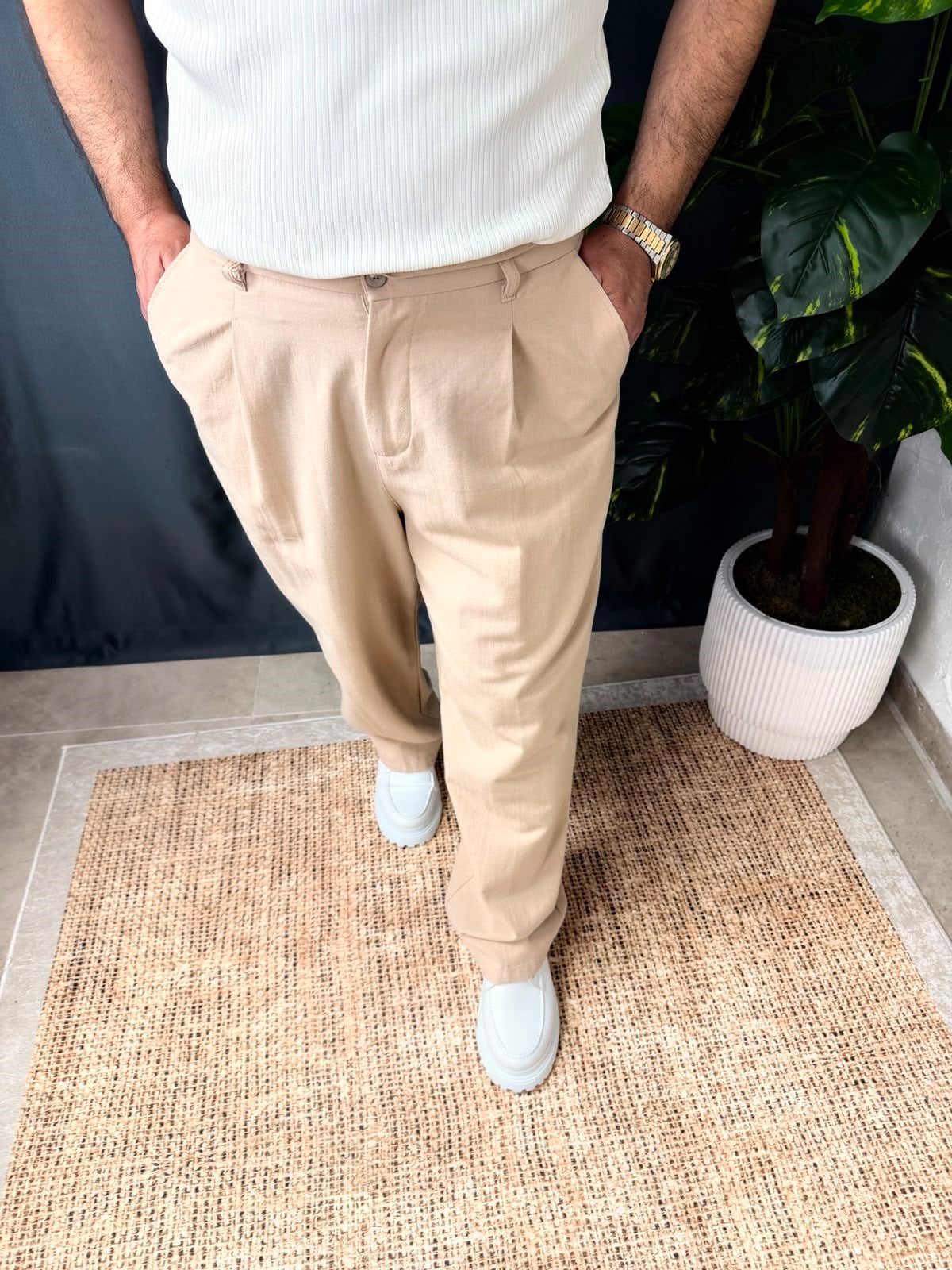 ULTRA BAGGY KETEN PANTOLON