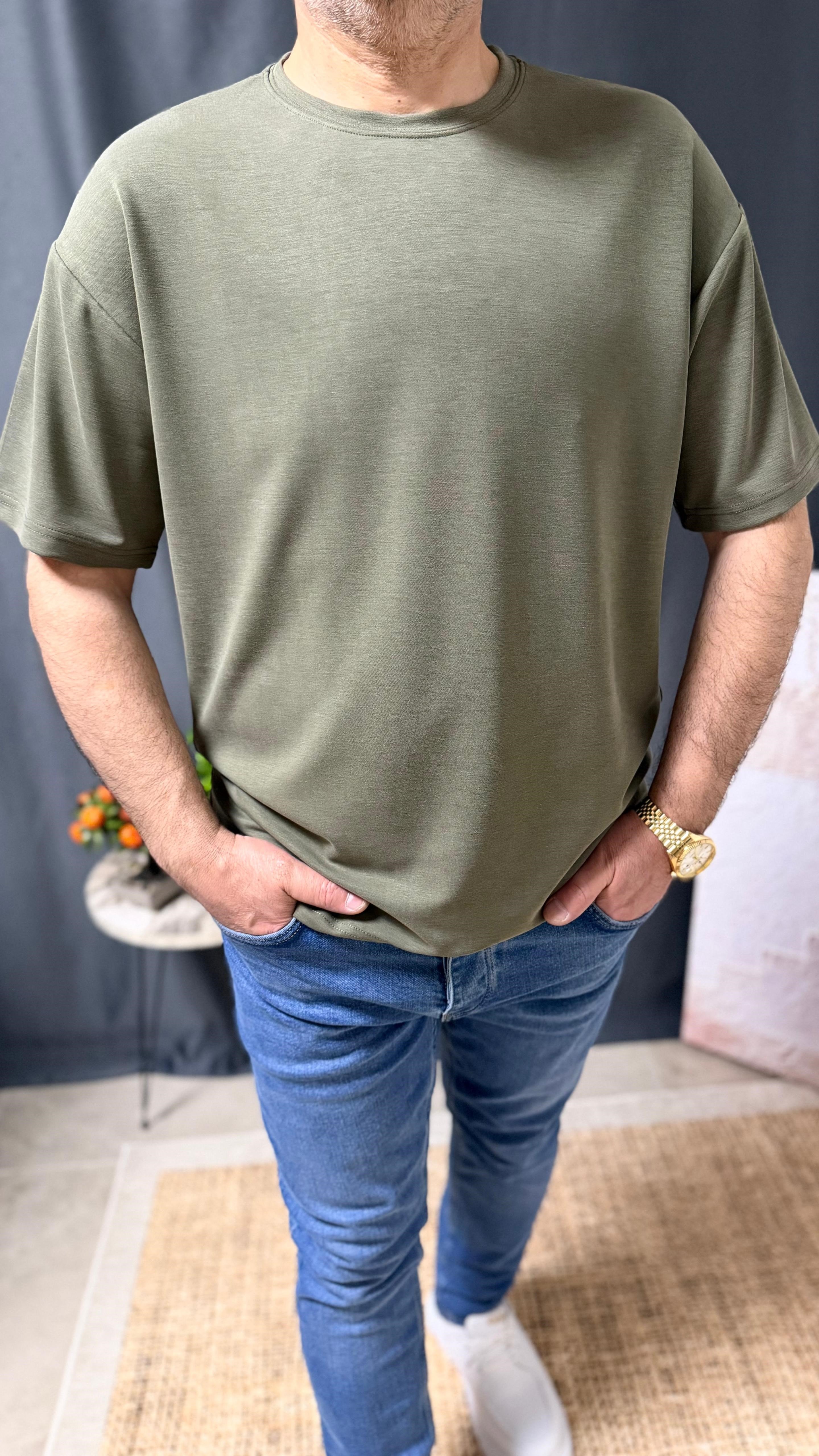 YIKAMALI BİSİKLET YAKA TİŞÖRT