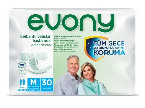 EVONY YETİŞKİN BEZİ MEDİUM 30LU
