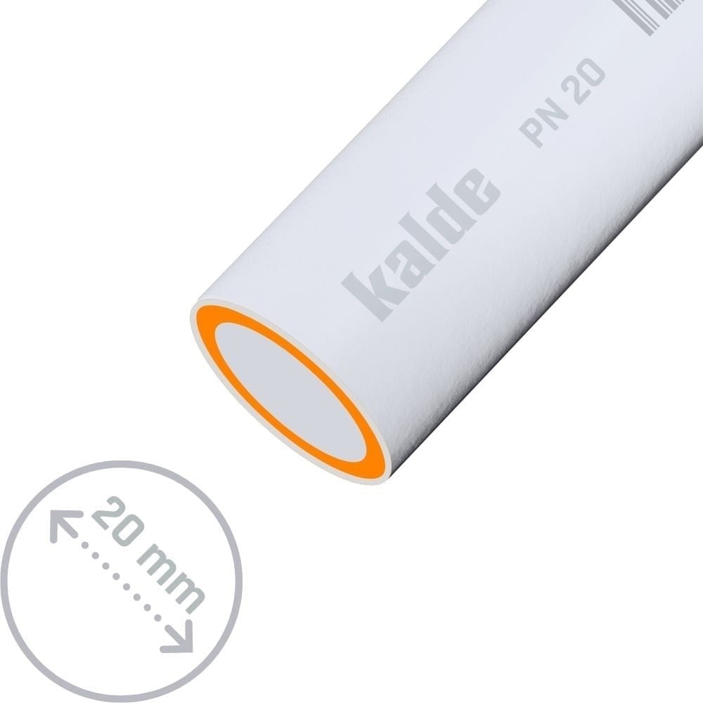 Kalde Kompozit Pprc Plastik Boru 20 mm (Metrelik)