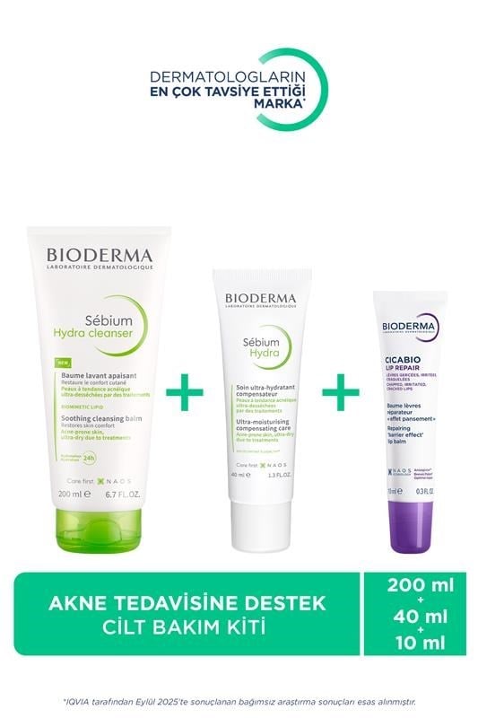 Bioderma Sebium İZOKİT+ Kurutucu Akne Tedavisine Destek Cilt Bakım Kiti (200-40-10ml)