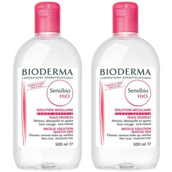 Bioderma Sensibio H2O Hassas Ciltler İçin Makyaj Temizleme Suyu 500 ML 2'li