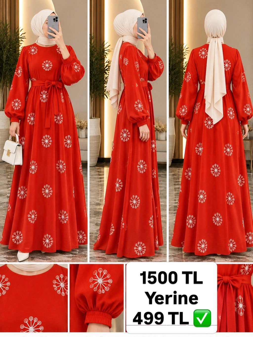 Güneş Şifon Elbise