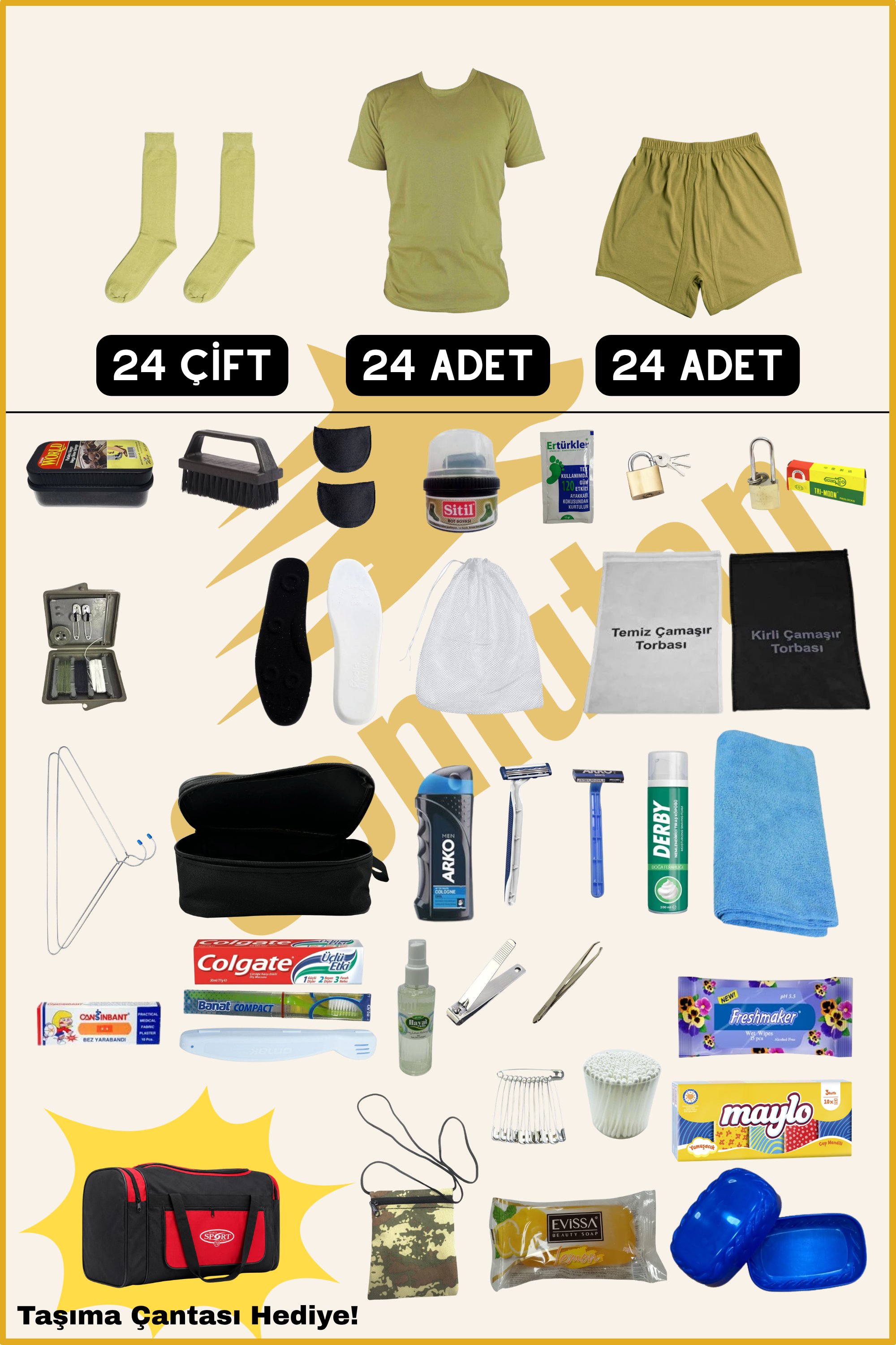 24'lü Tam Paket (113 PARÇA)