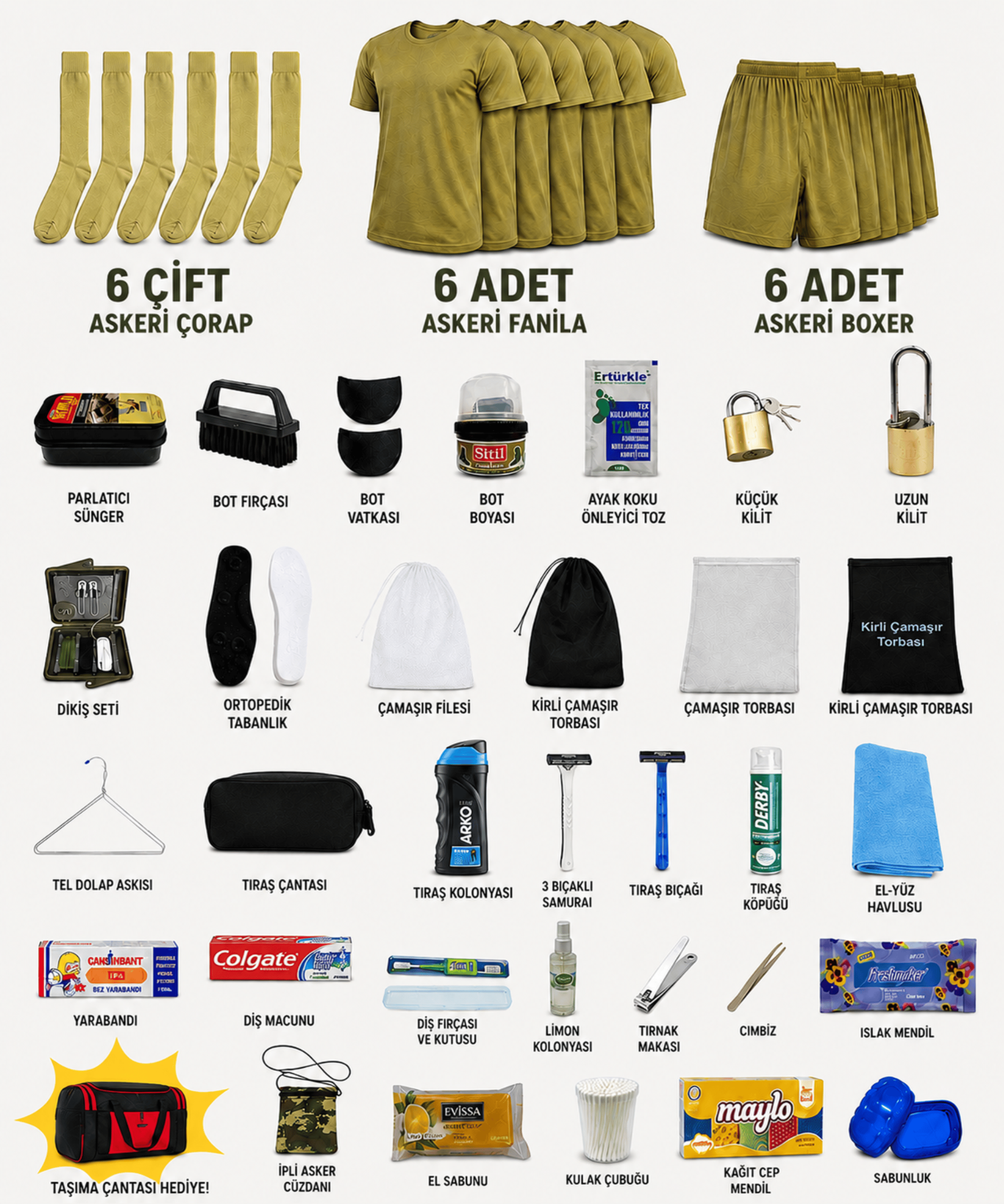 6'lı Tam Paket (56 PARÇA)