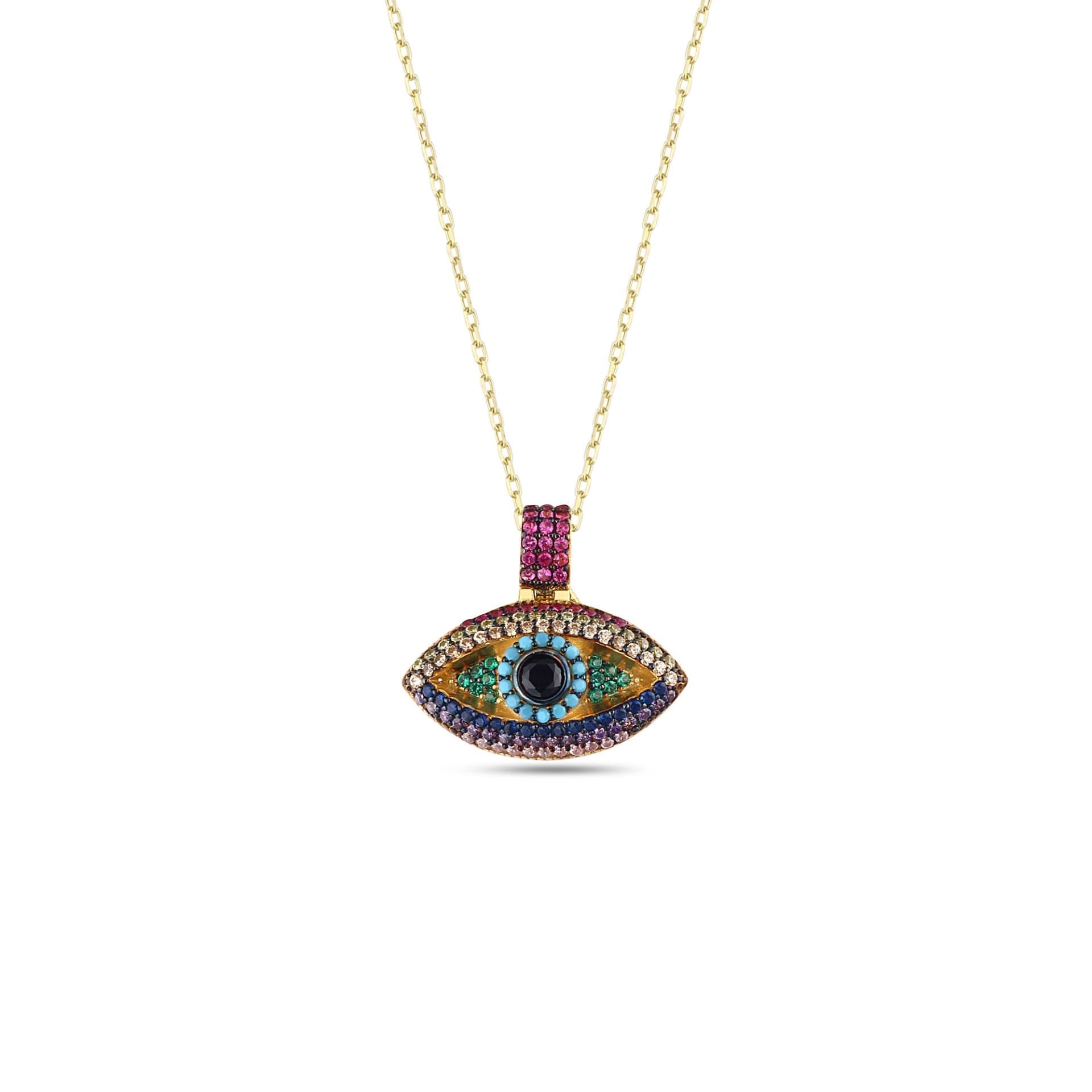 Multicolor Alina Eye Necklace