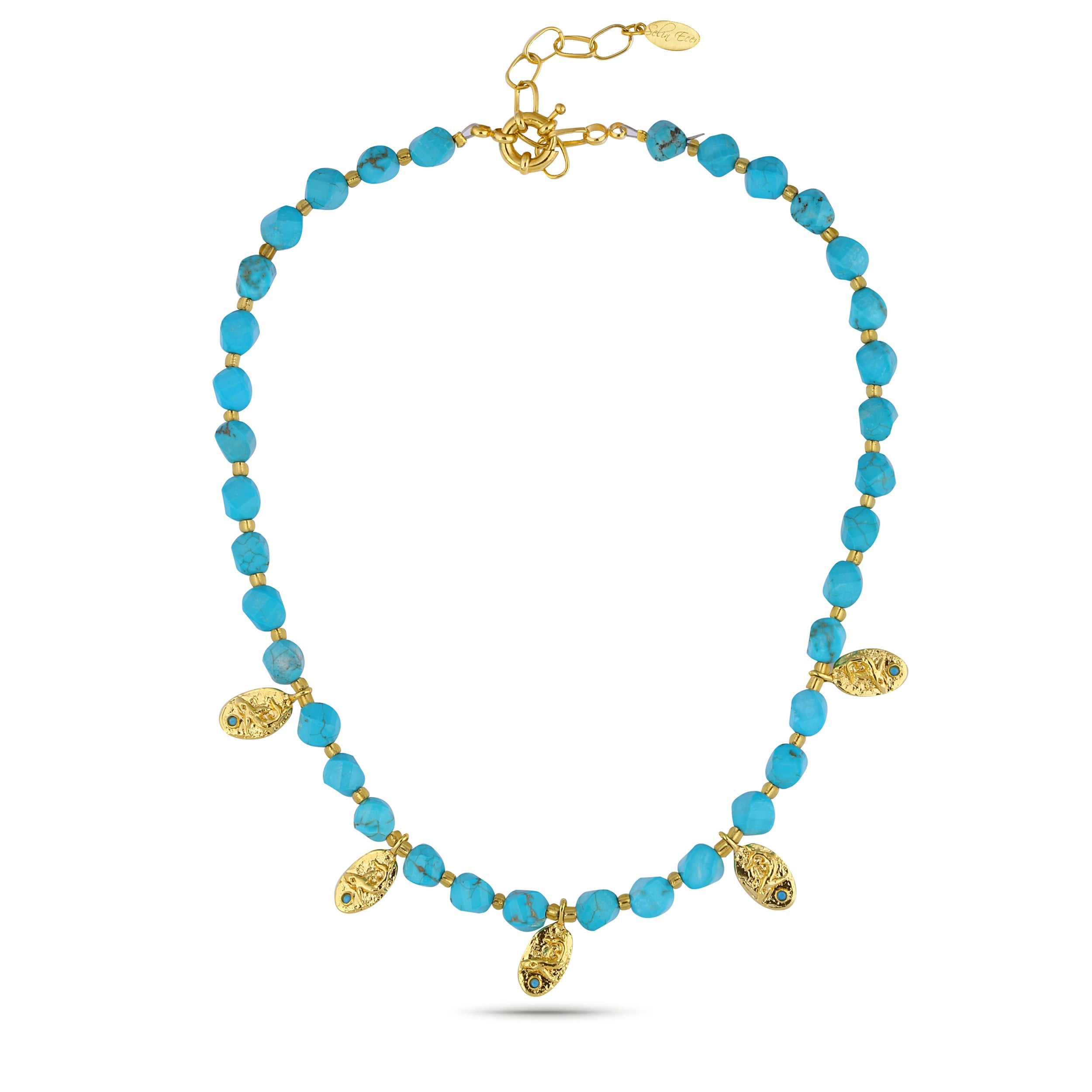 Turquoise Summer Fish Necklace