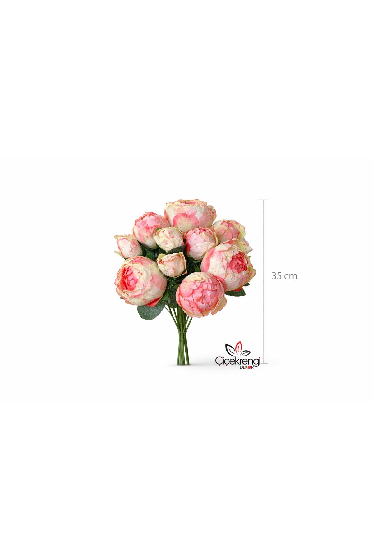 Premium Şakayık Gelin Buketi 35 cm – Yapay Çiçek Demeti, Dekoratif Gelin Çiçeği