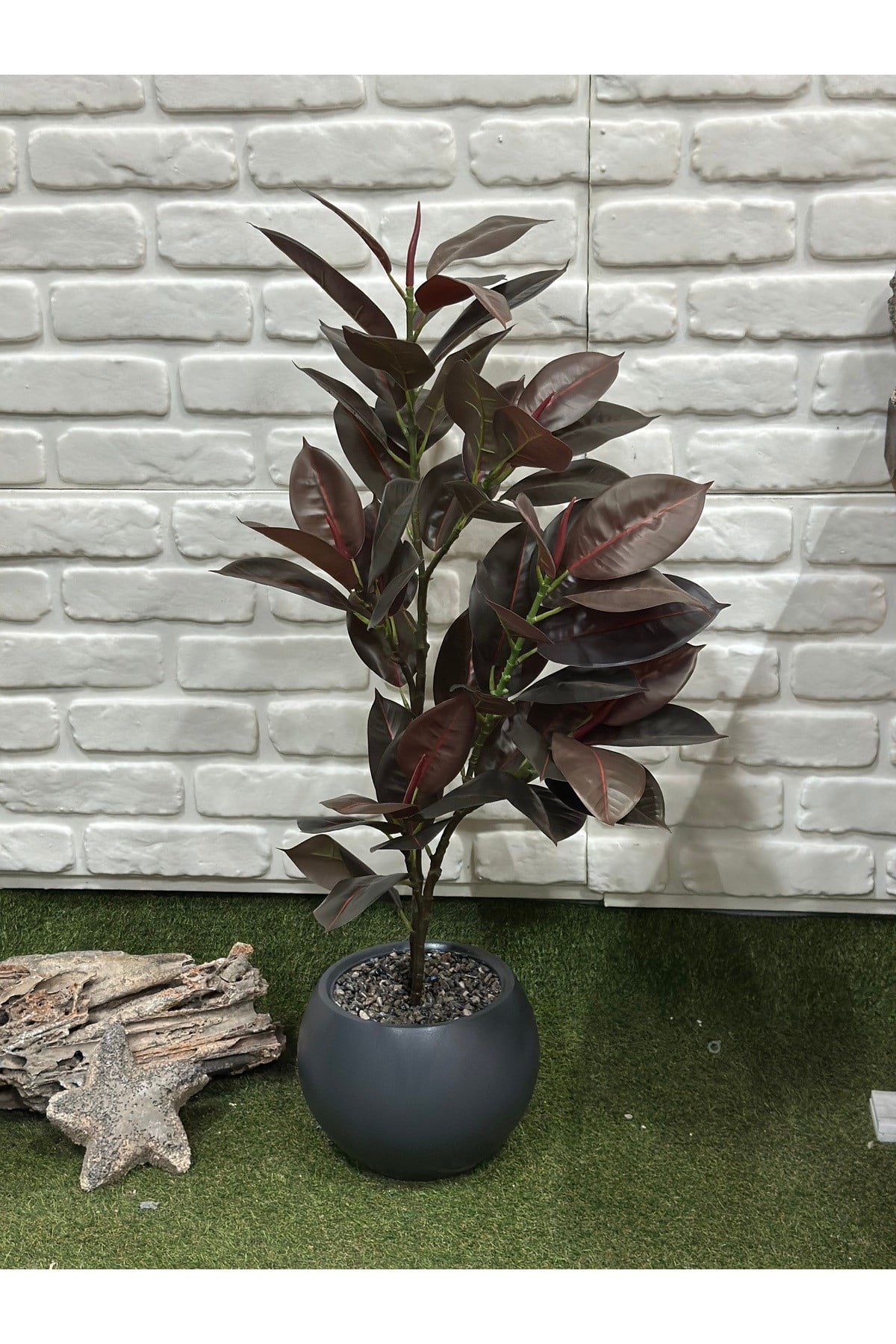 Yapay Kauçuk Bitkisi Koyu (100cm)
