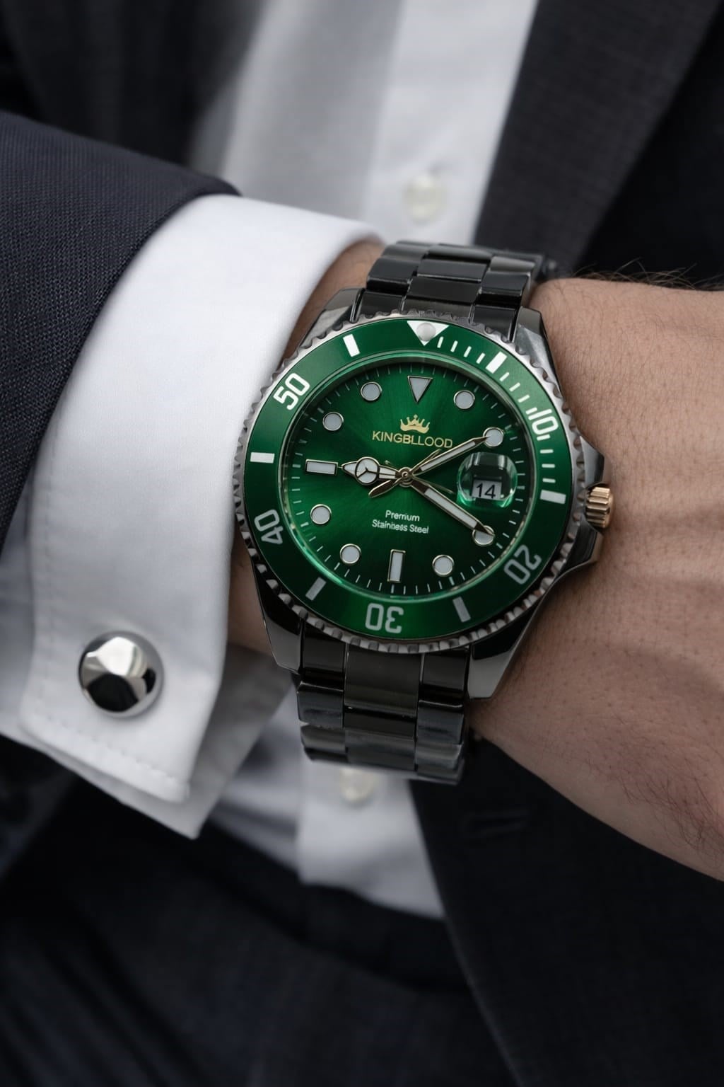 Premium Steel Takvimli Saat