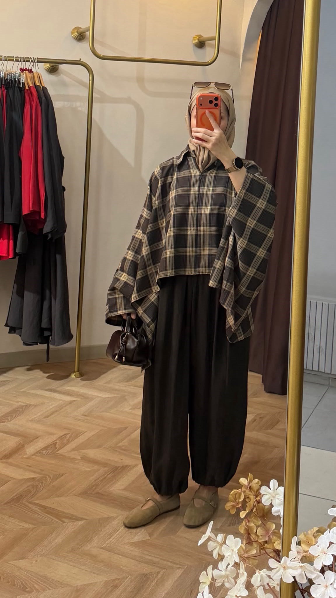 Şalvar pantalon kahve