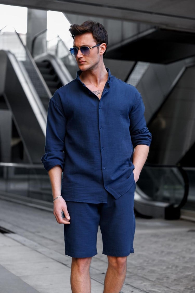 MÜSLİN KETEN GÖMLEK 