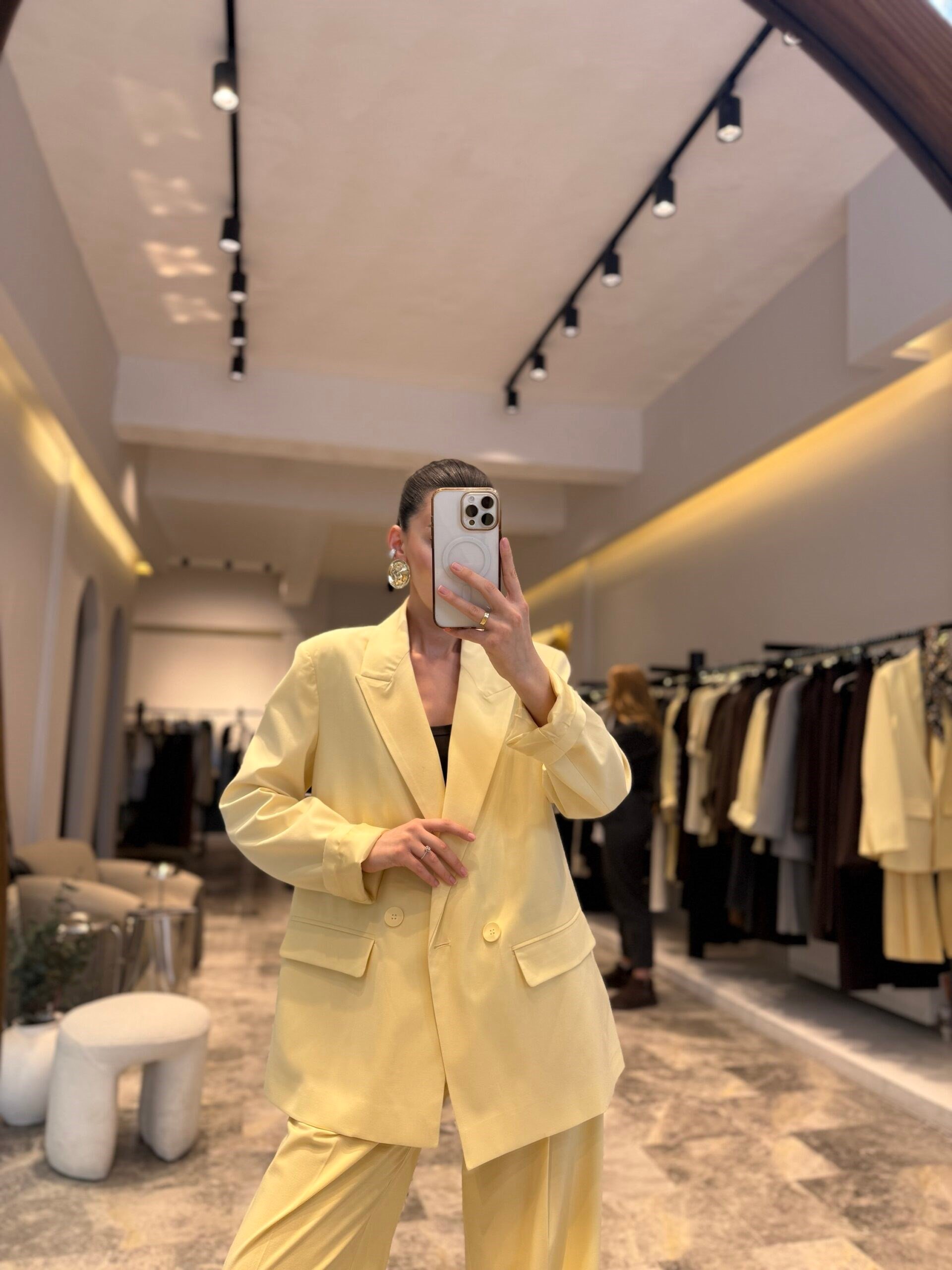 Çift Düğme Blazer Ceket