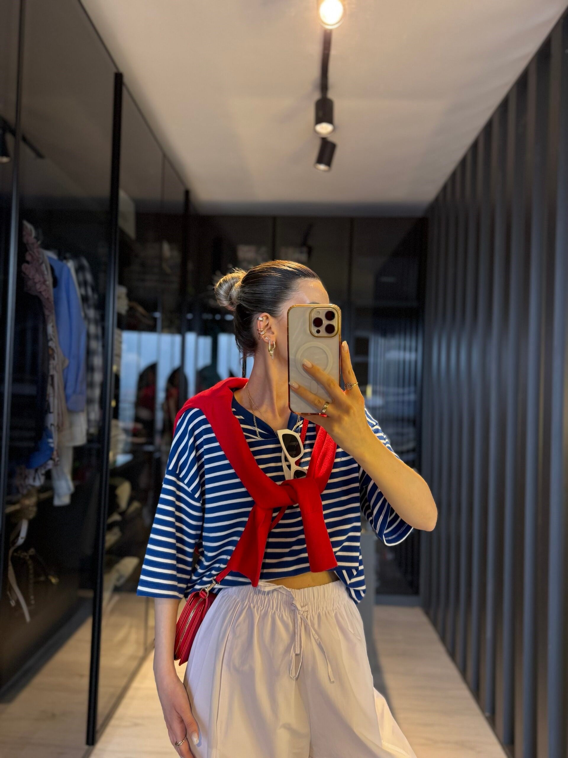 Çizgili Basic t-shirt