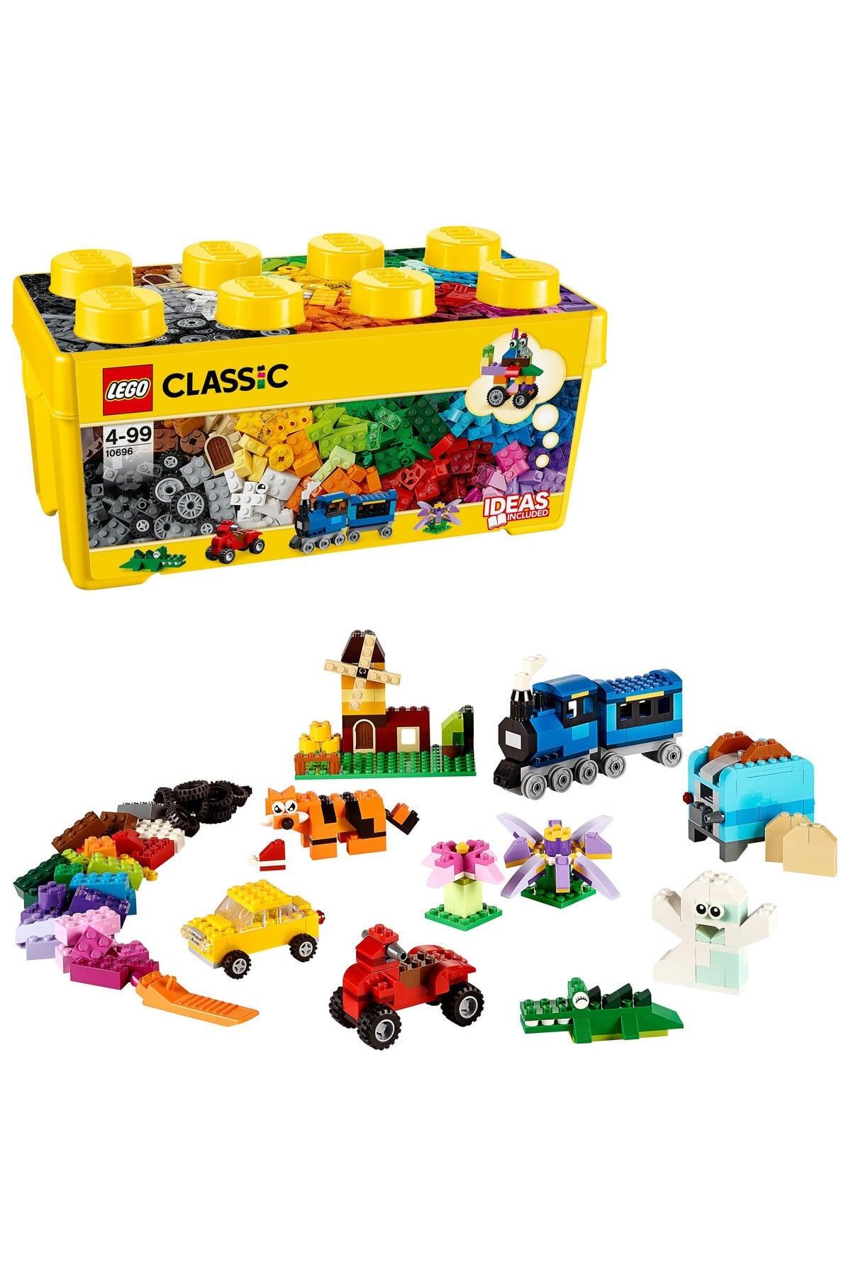 ® Classic Orta Boy Yaratıcı Parçalar Yapım Kutusu 10696 - 4+ Yaratıcı Oyuncak Yapım Seti (484 Parça)