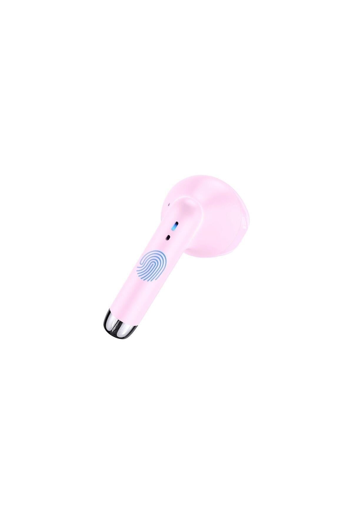 -IA04 IOS/Android Uyumlu BT5.0 TWS Bluetooth Kulaklık-Pembe