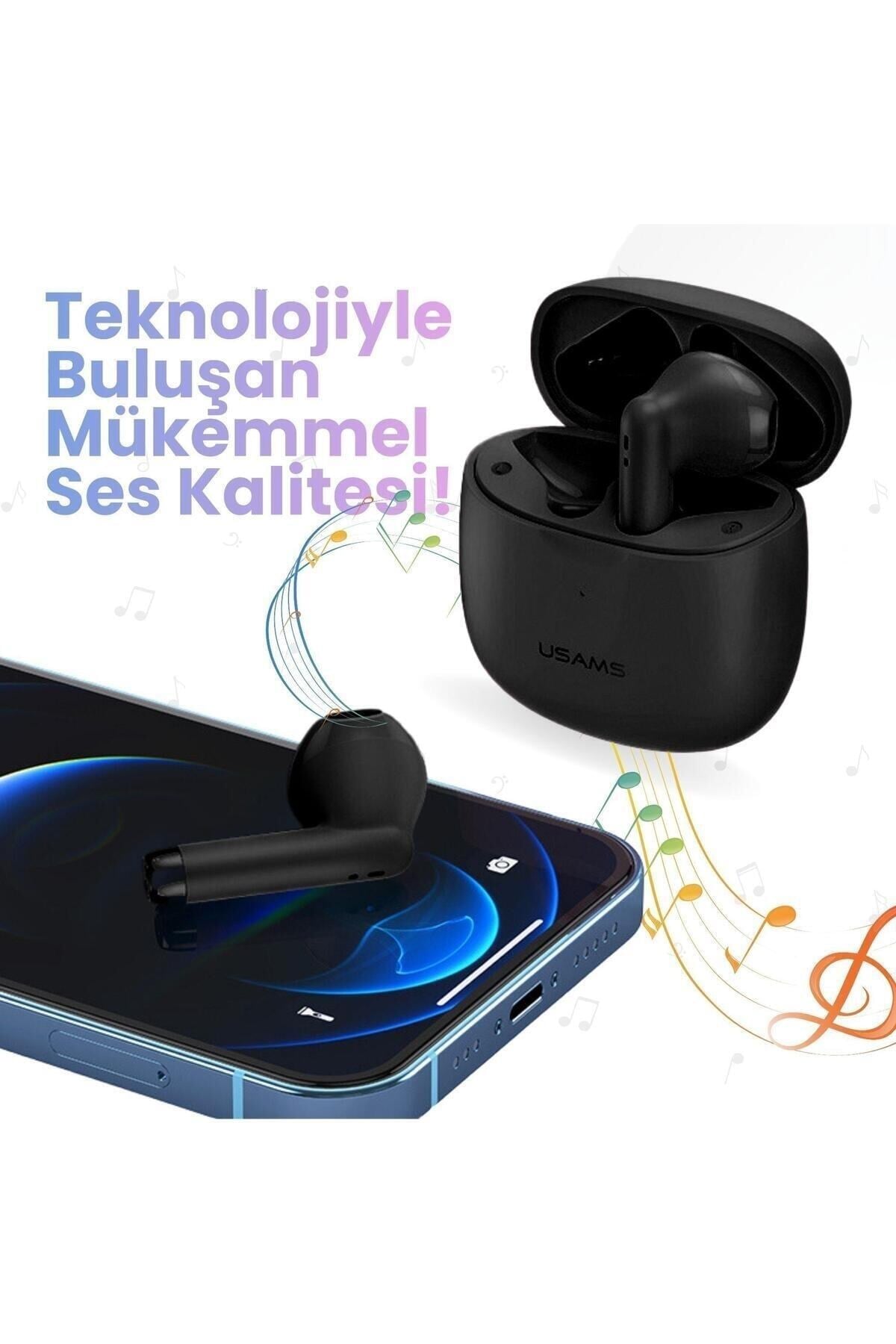 -IA04 IOS/Android Uyumlu BT5.0 TWS Bluetooth Kulaklık-Siyah