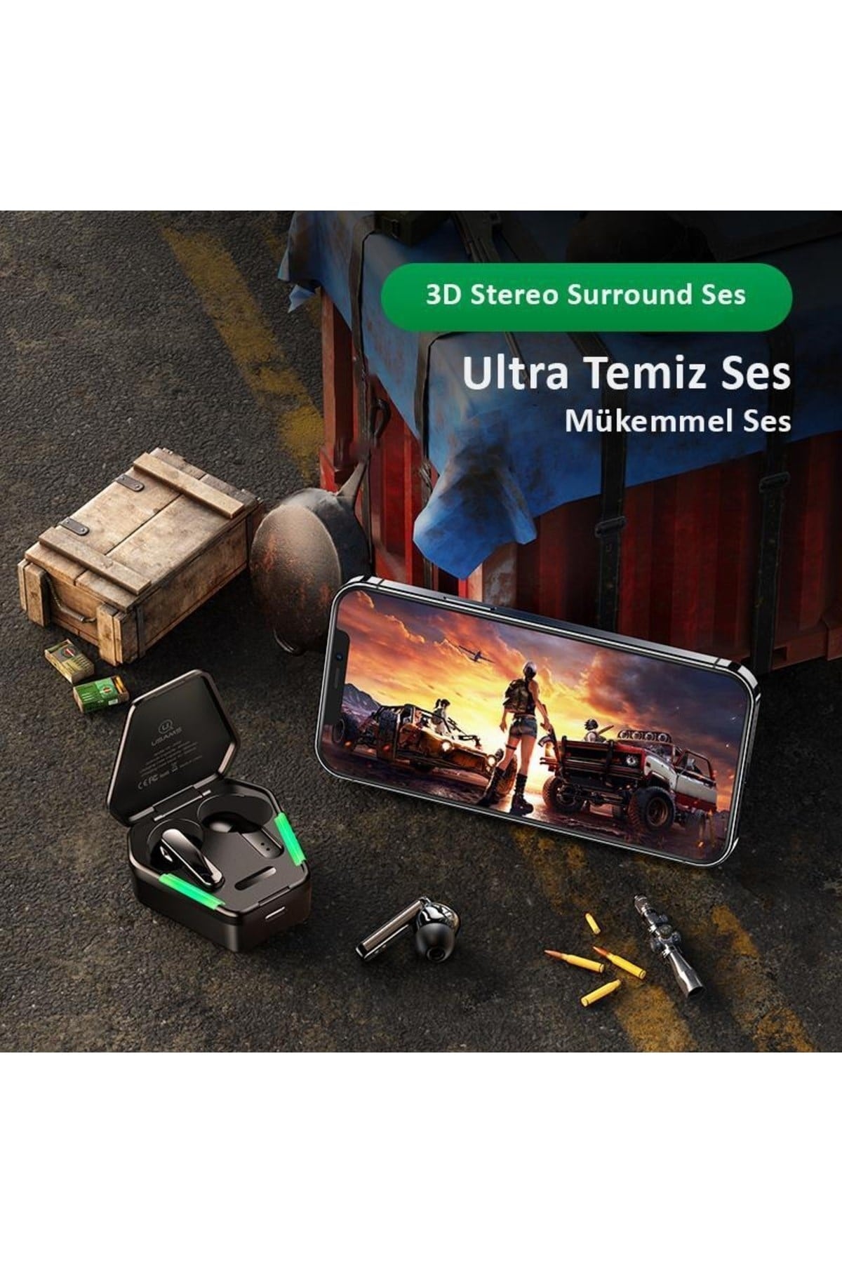-jy01 3d Ses Rgb Tws Gaming Oyuncu Kulak Içi Kulaklık T13305