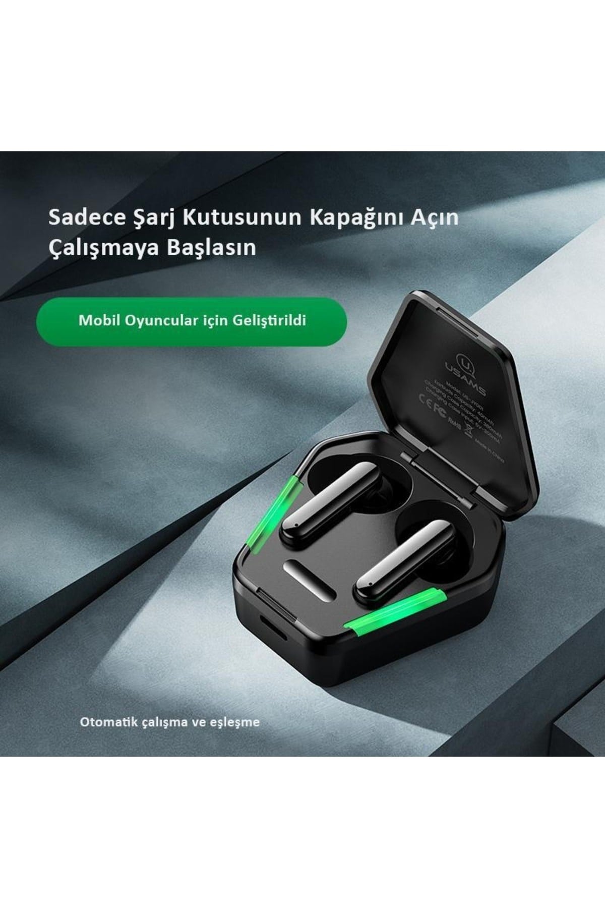 -jy01 3d Ses Rgb Tws Gaming Oyuncu Kulak Içi Kulaklık T13305