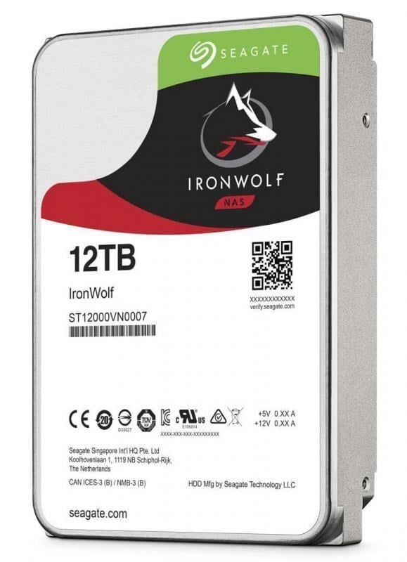 12 Tb Seagate 3.5 Ironwolf Sata3 7200rpm 256mb St12000vn0008