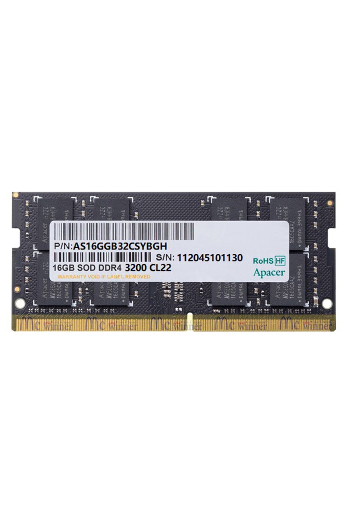 16gb 1x16gb 3200mhz Cl22 Ddr4 Notebook Sodımm Ram (ES.16G21.GSH)