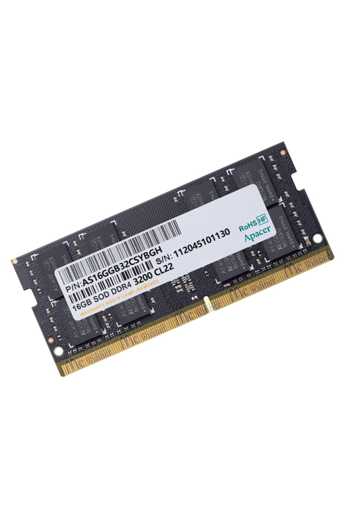 16gb 1x16gb 3200mhz Cl22 Ddr4 Notebook Sodımm Ram (ES.16G21.GSH)