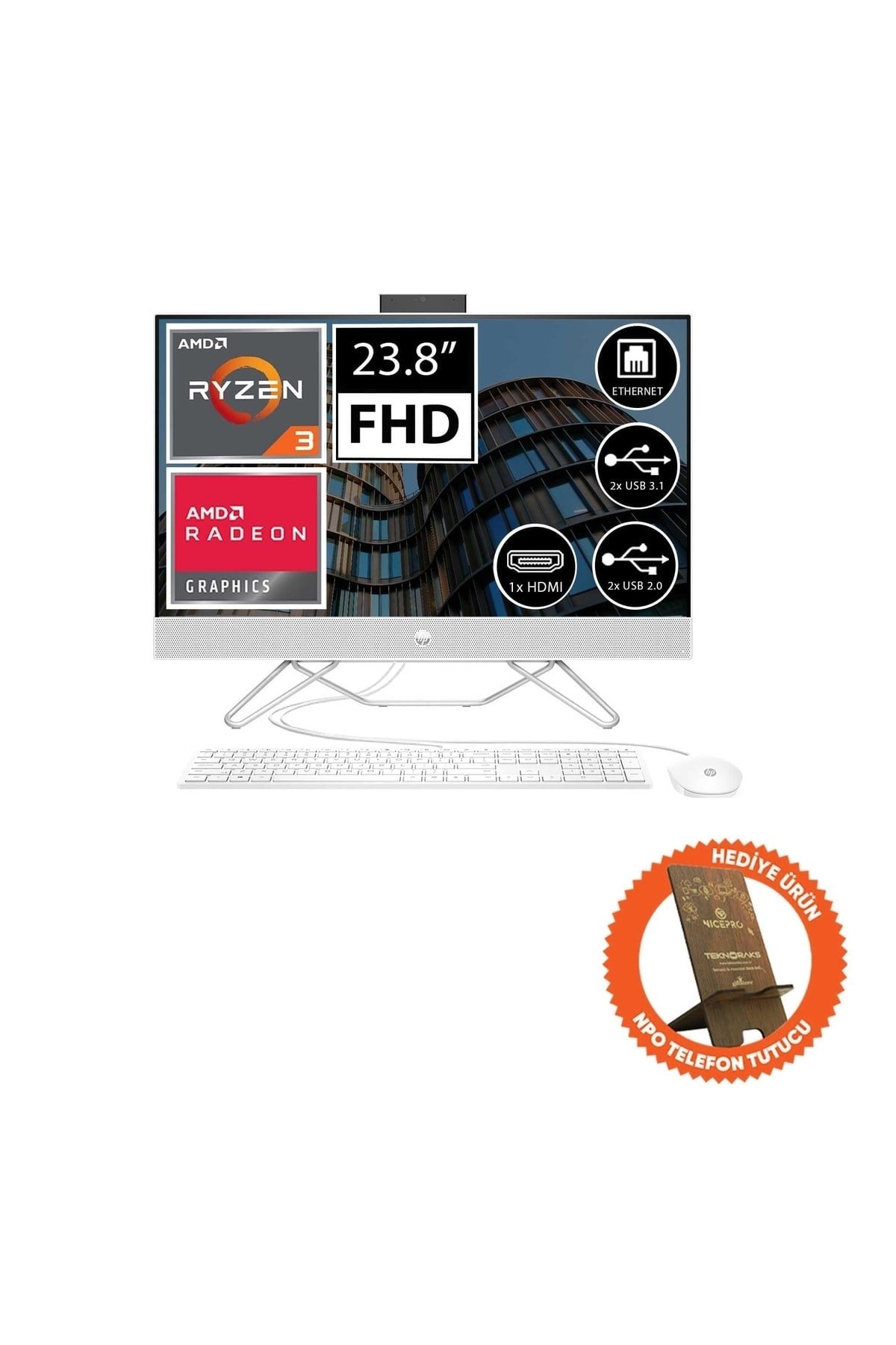 205 G8 6d387ea03 Ryzen3 5425u 16gb 256ssd 23.8