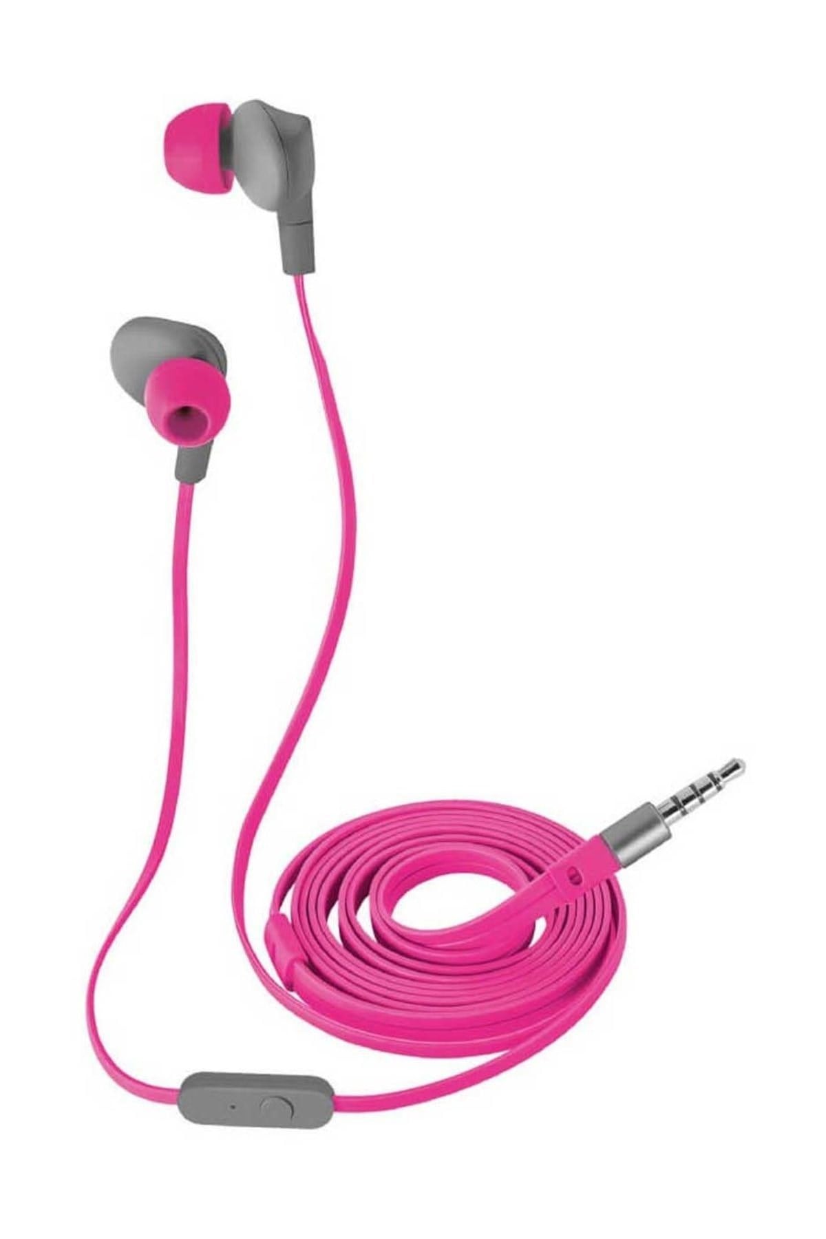 21019 Aurus Su Geçirmez Mikrofonlu Kulakiçi Pembe Kulaklık