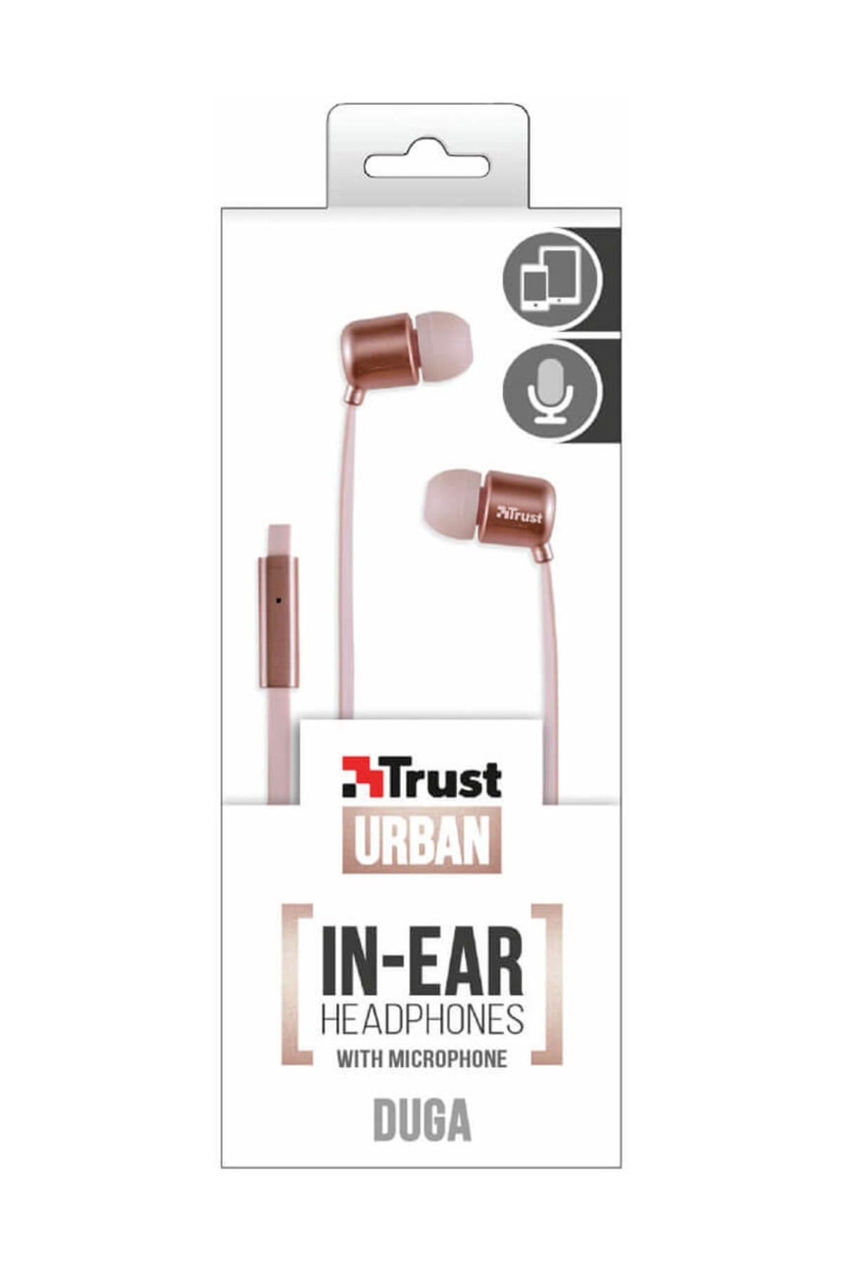 21114 Duga Rose Gold Mikrofonlu Kulakiçi Kulaklık