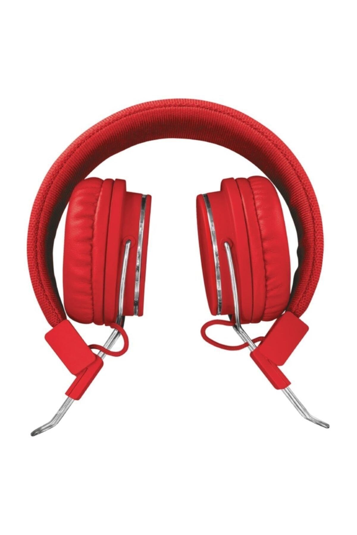 21822 Ziva Spor Mikrofonlu Kafa Bantlı Kulaklık Kırmızı 210143576, One Size