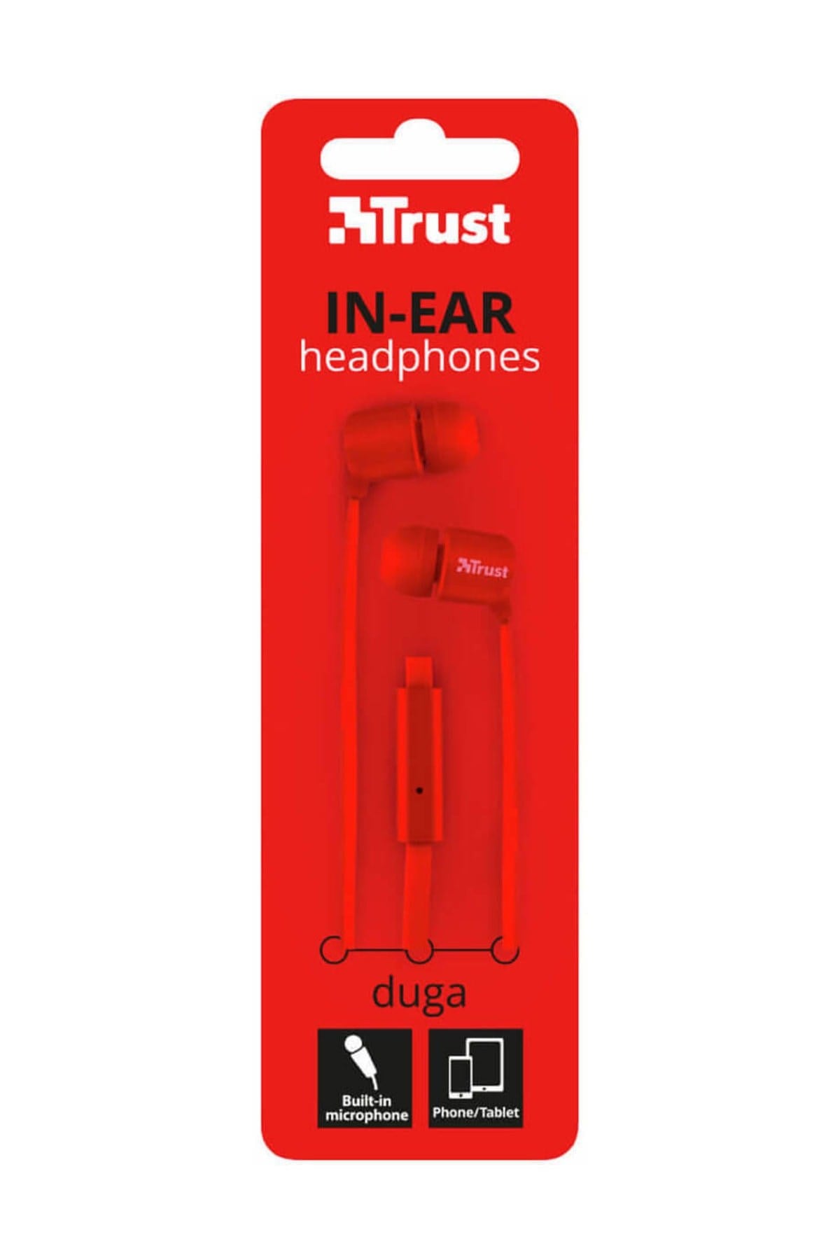22134 Duga Neon Kırmızı Mikrofonlu Kulakiçi Kulaklık