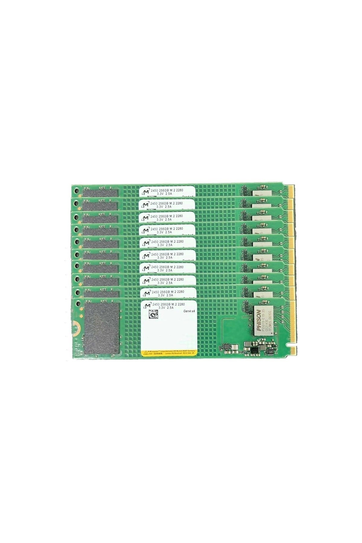 2450 256gb 10'lu 22x80 M.2 Nvme Ssd