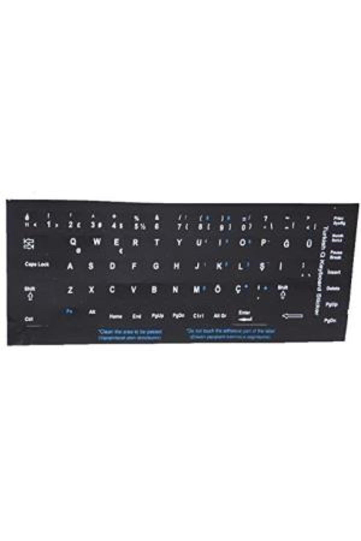 300161 Notebook Q Türkçe Klavye Etiketi,siyah