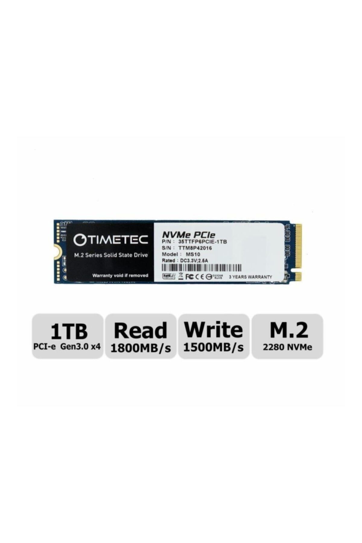 35ttfp6pcıe-1t Nvme 1tb 1800mb/s-1500mb/s Pcıe M.2-2280 Gen3x4 M.2 Ssd