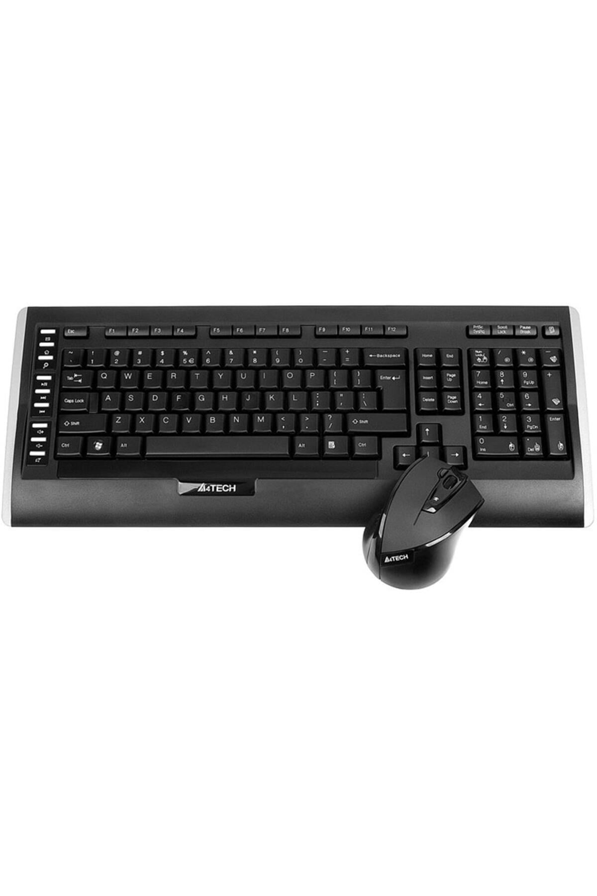 9300F V-Track 2.4GHz Kablosuz Siyah Q Klavye & Mouse Set