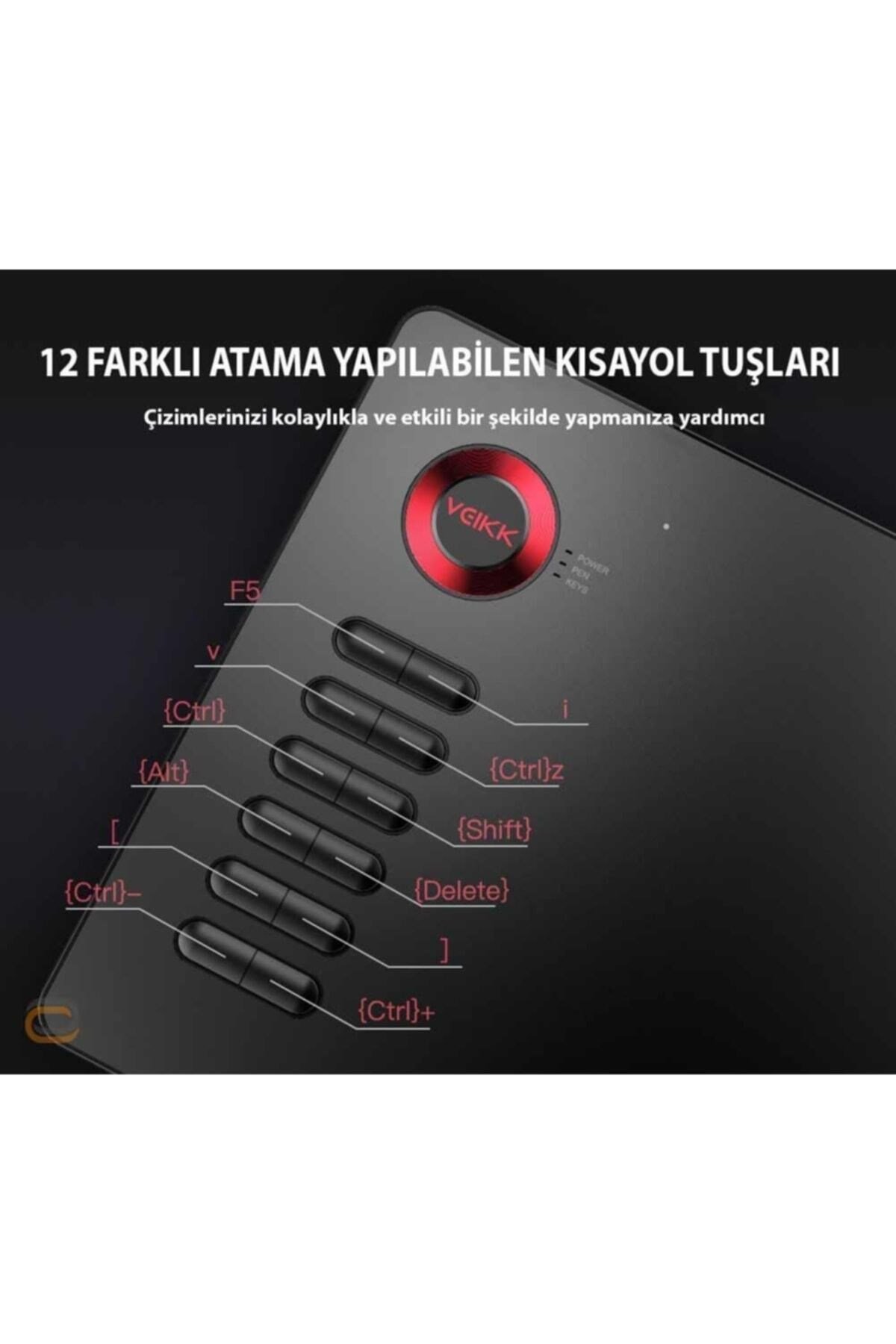 A15 16384 Levels Zoom Uyumlu 5080LPI Grafik Tablet+Kalem