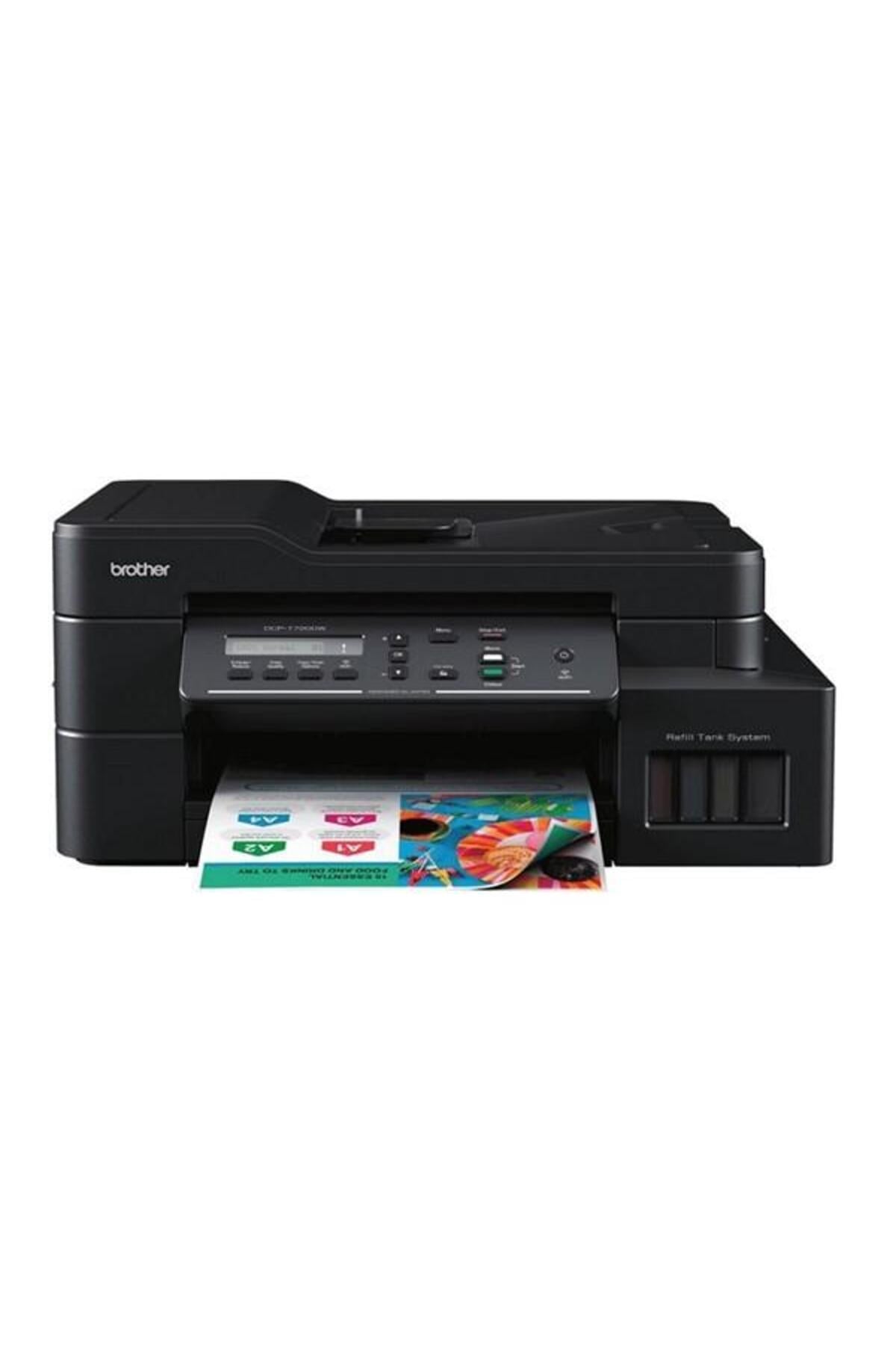 A4 Renkli Dcp-t720dw Yazıcı Tarayıcı Fotokopi Usb 2.0,kablosuz Tanklı
