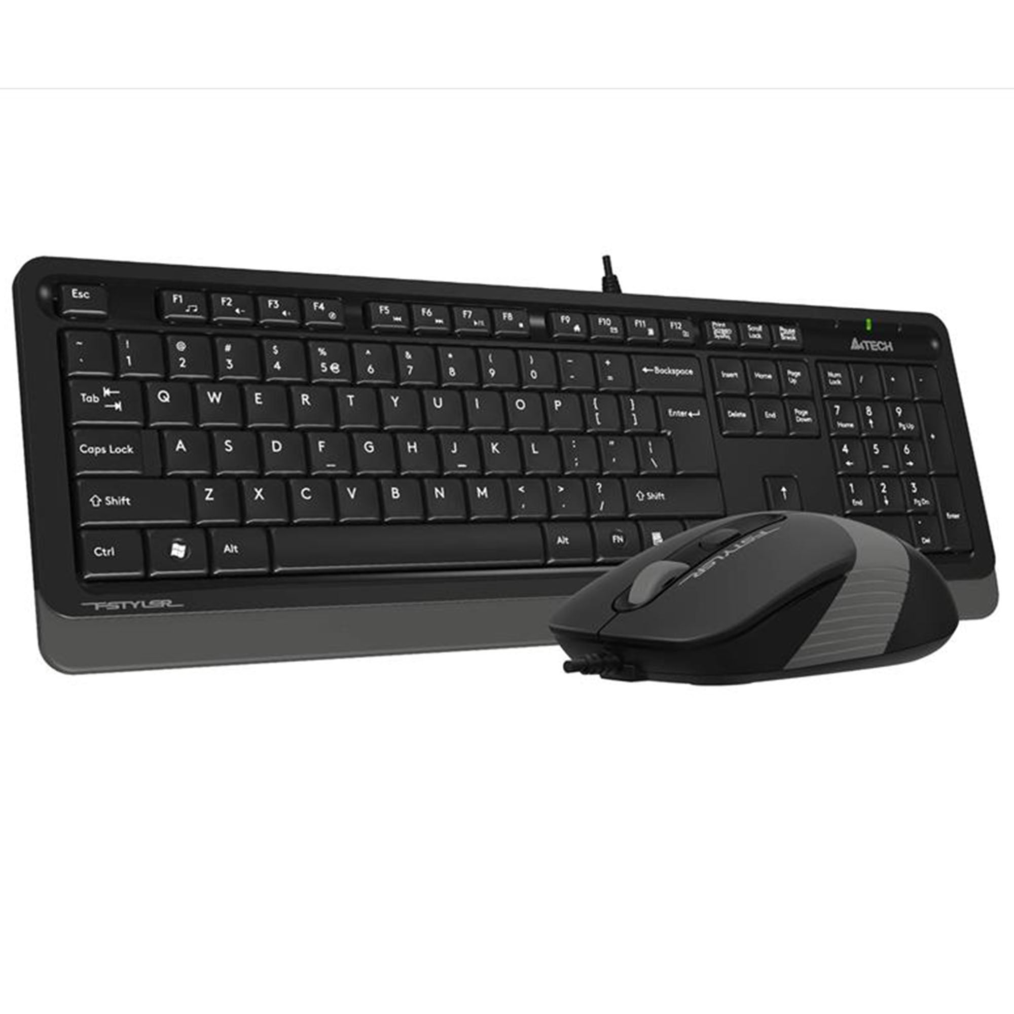 A4 TECH F1010 Q Türkçe USB Multimedya Gri 1600dpi Klavye+ Mouse