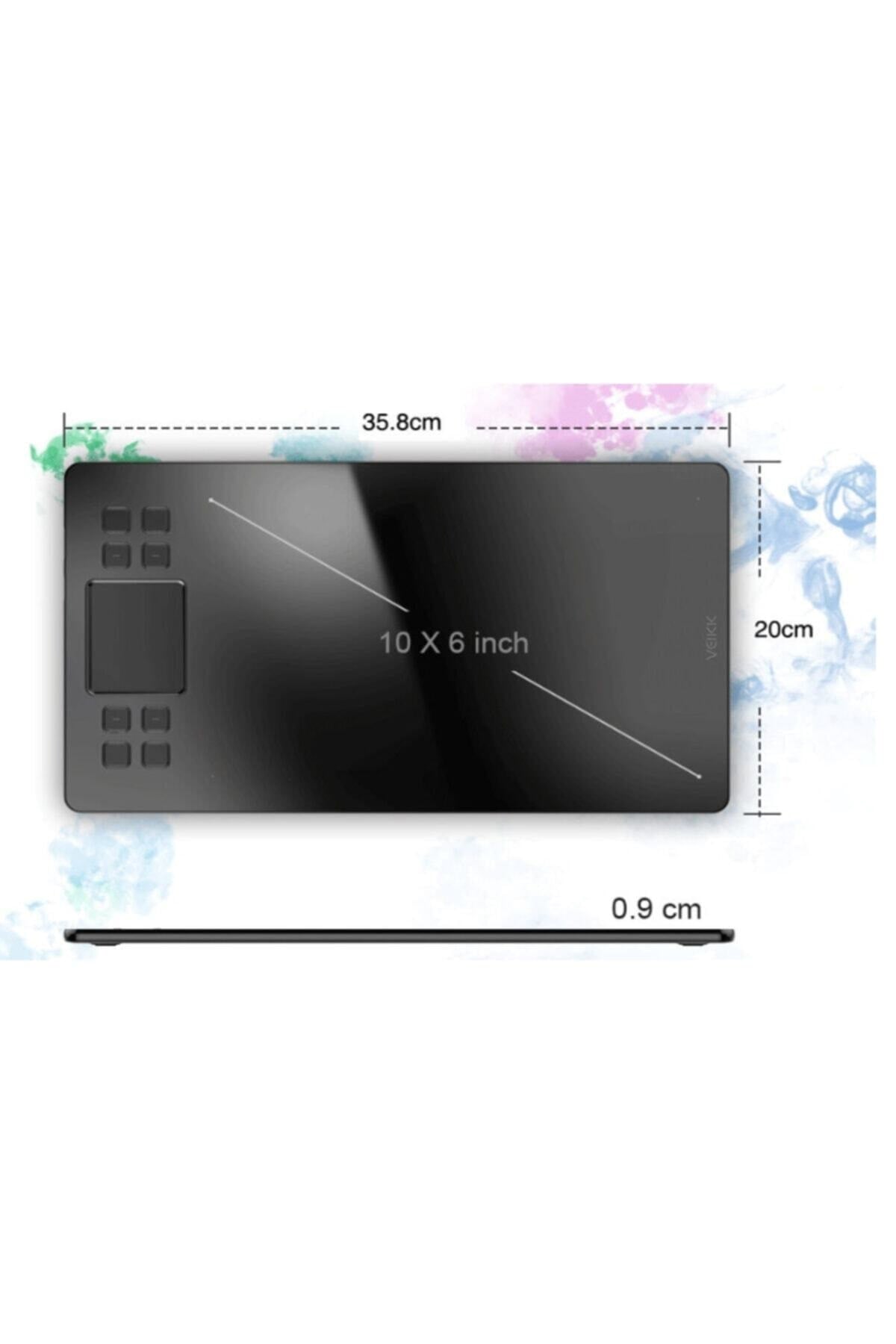 A50 8192 Levels 5080LPI Grafik Tablet + Kalem