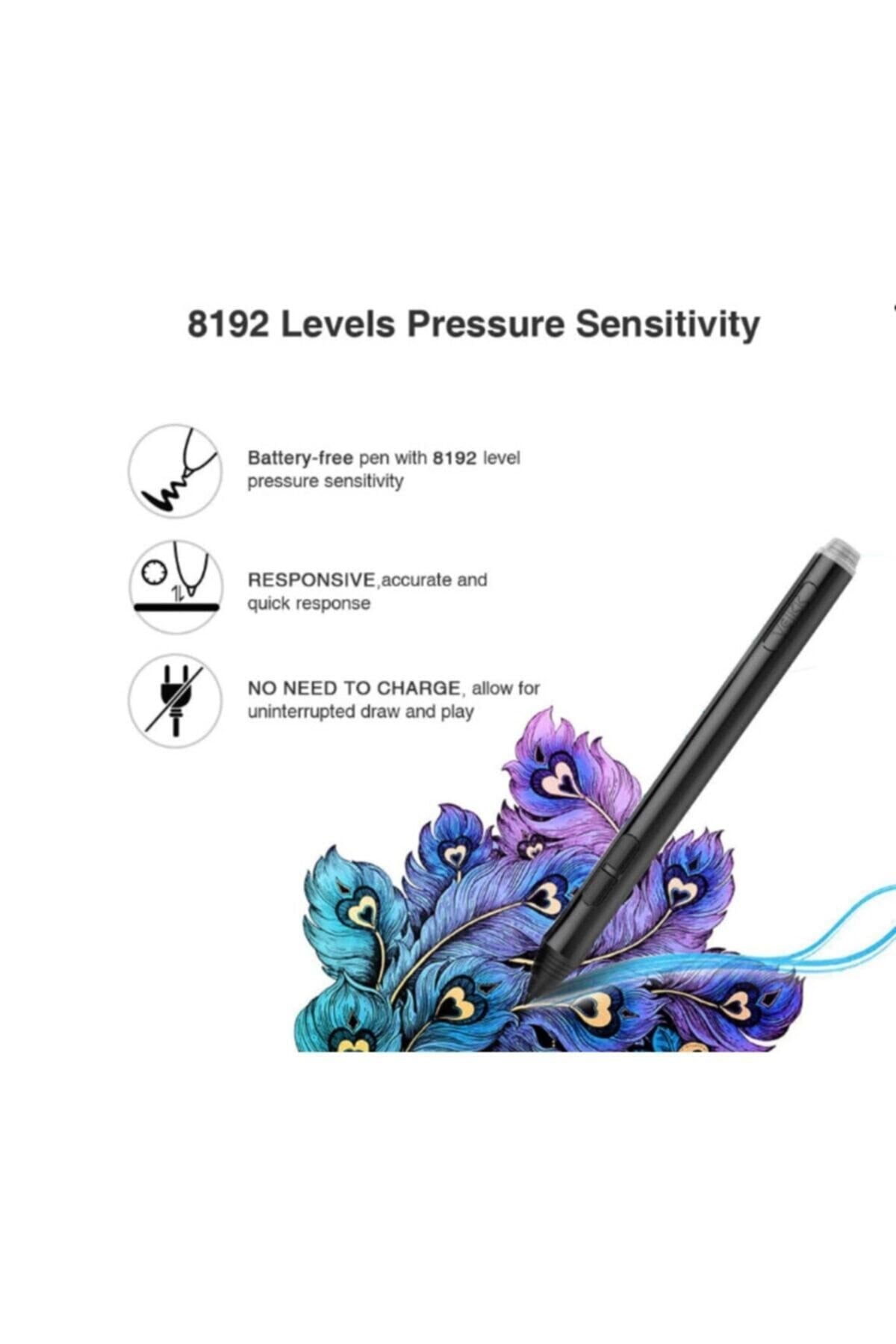 A50 8192 Levels 5080LPI Grafik Tablet + Kalem