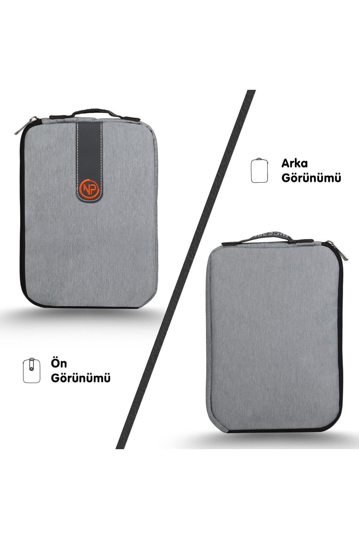 Ace Mini 10 Apple Ipad, Lenovo, Huawei, Samsung Uyumlu Tablet Kılıfı/çantası-açık Gri