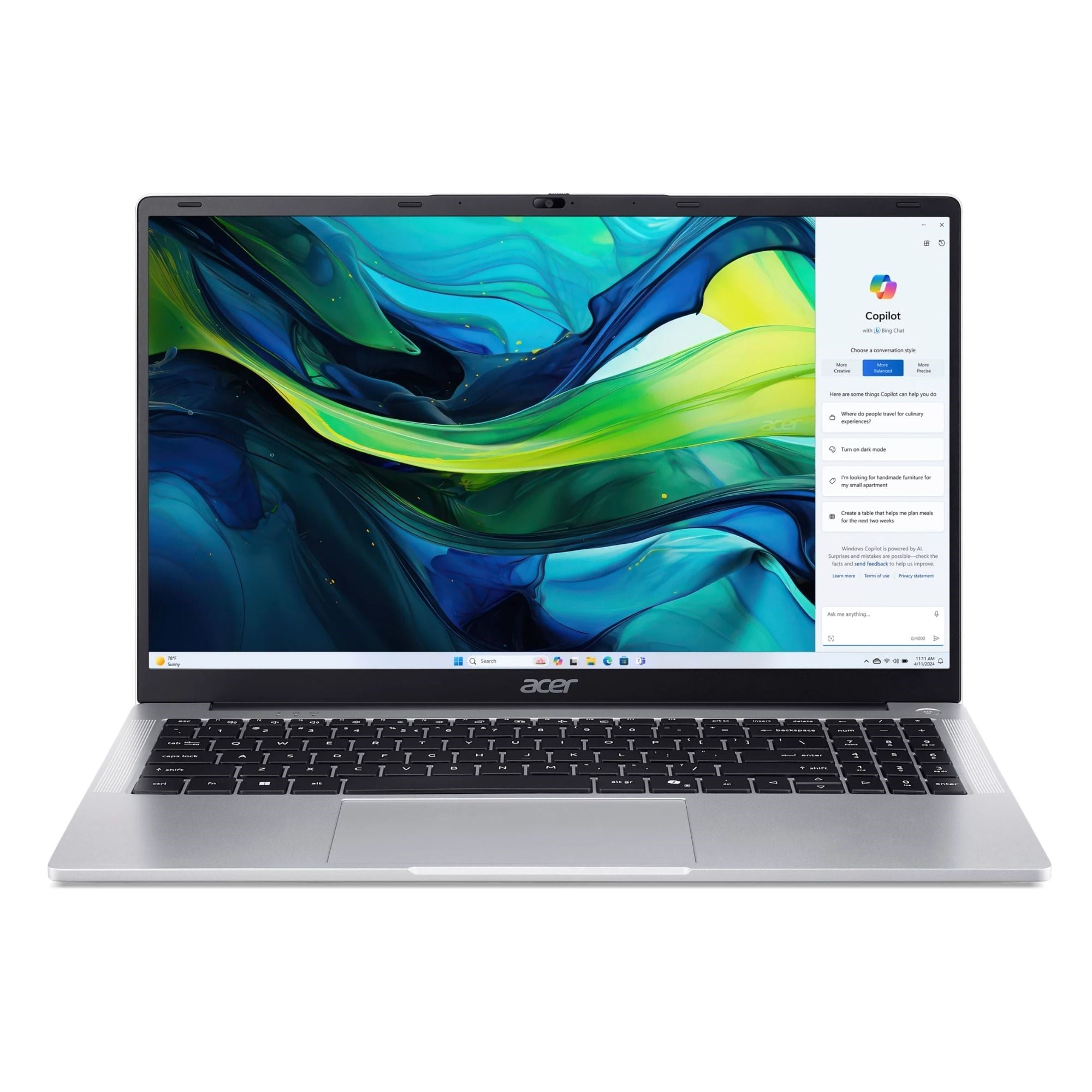 Acer Aspire Lite NX.DHFEY.001 N4500 8GB 256SSD 15.6