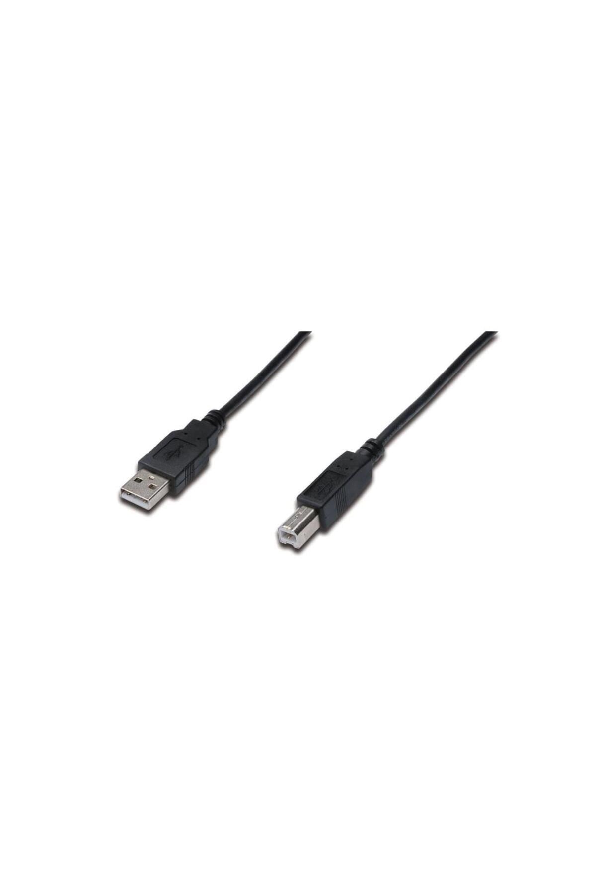 AK-300105-018-S 1.8m USB2.0 AE/BE siyah ka kablo