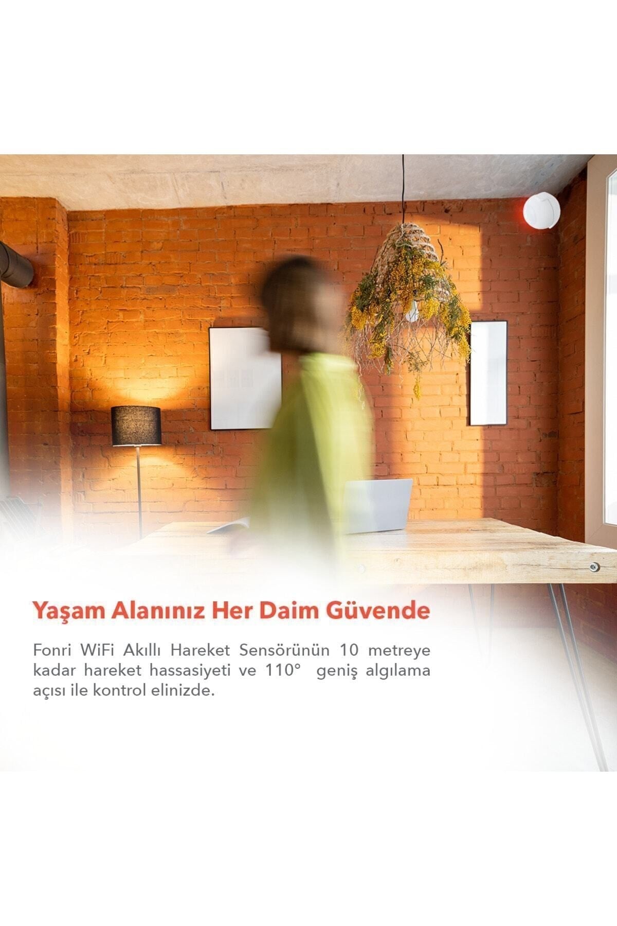Akıllı Hareket Sensörü, Google Asistan, Siri Destekli, Uzaktan Kontrol, Tuya Destekli